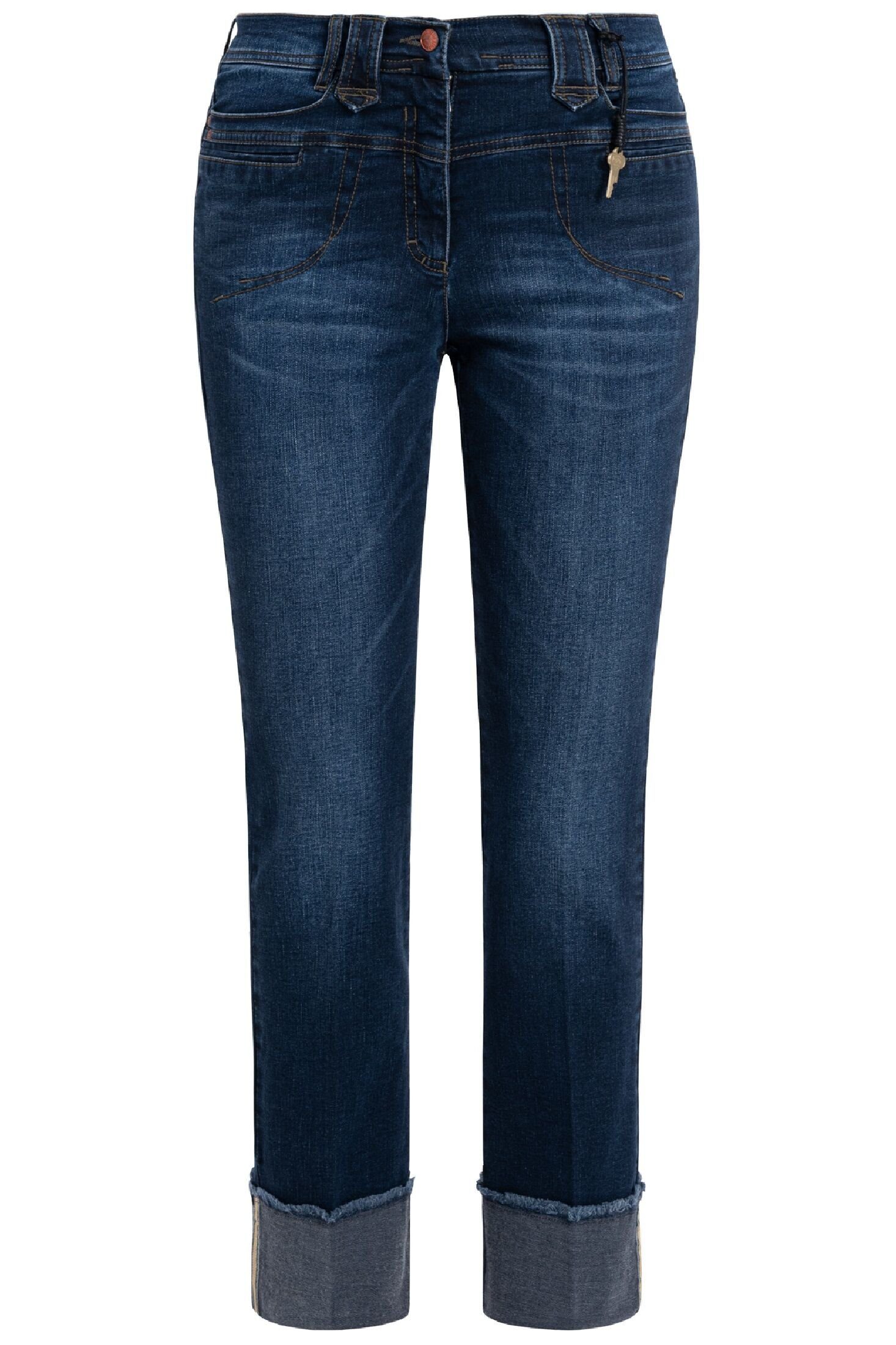 5-Pocket-Jeans DEEP-BLUE Recover Pants ALINA