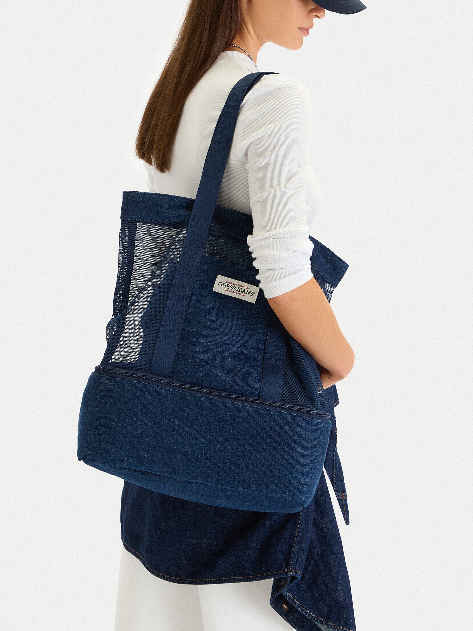GUESS JEANS Handtasche Guess Jeans Damenhandtasche Marineblau GUESS JEANS-CWBEO-GUESS-M-004-0