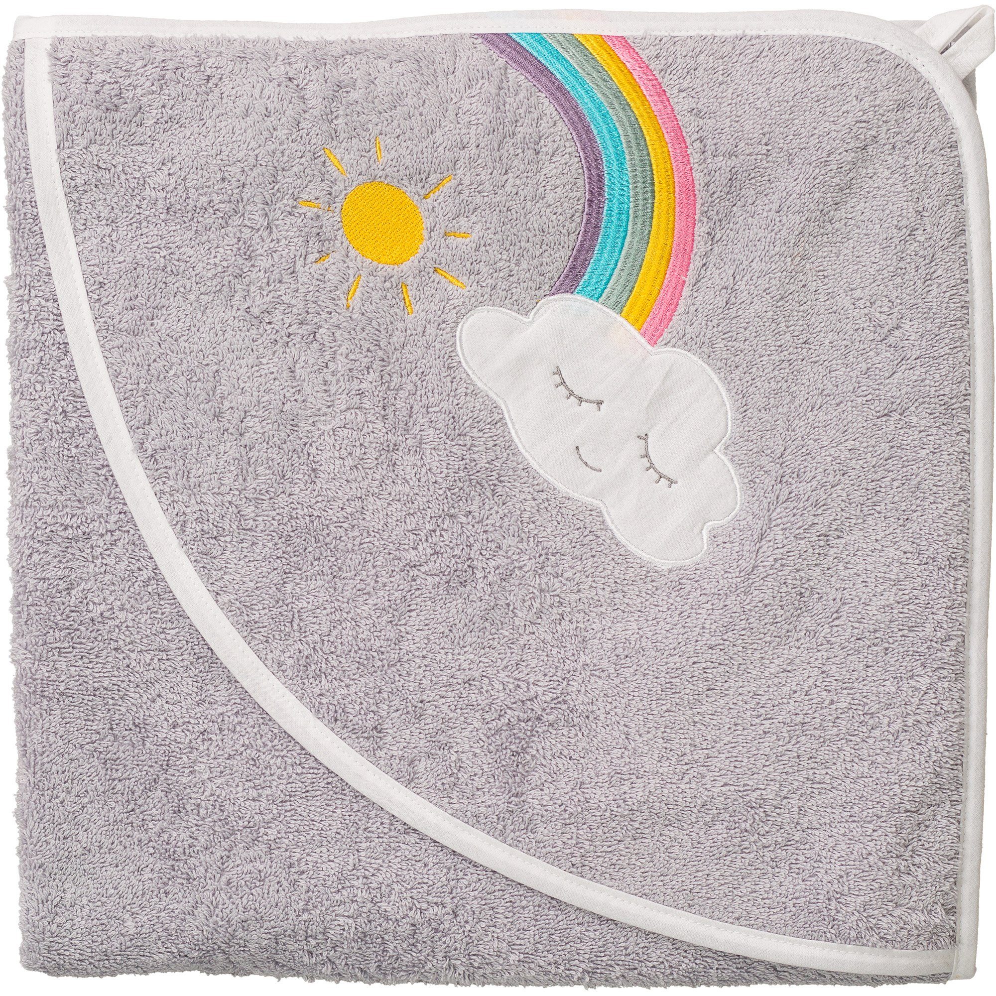 Smithy Kapuzenhandtuch Wolkenweich Wolke Frottee, 100% Baumwolle (1-St), 100 x 100 cm
