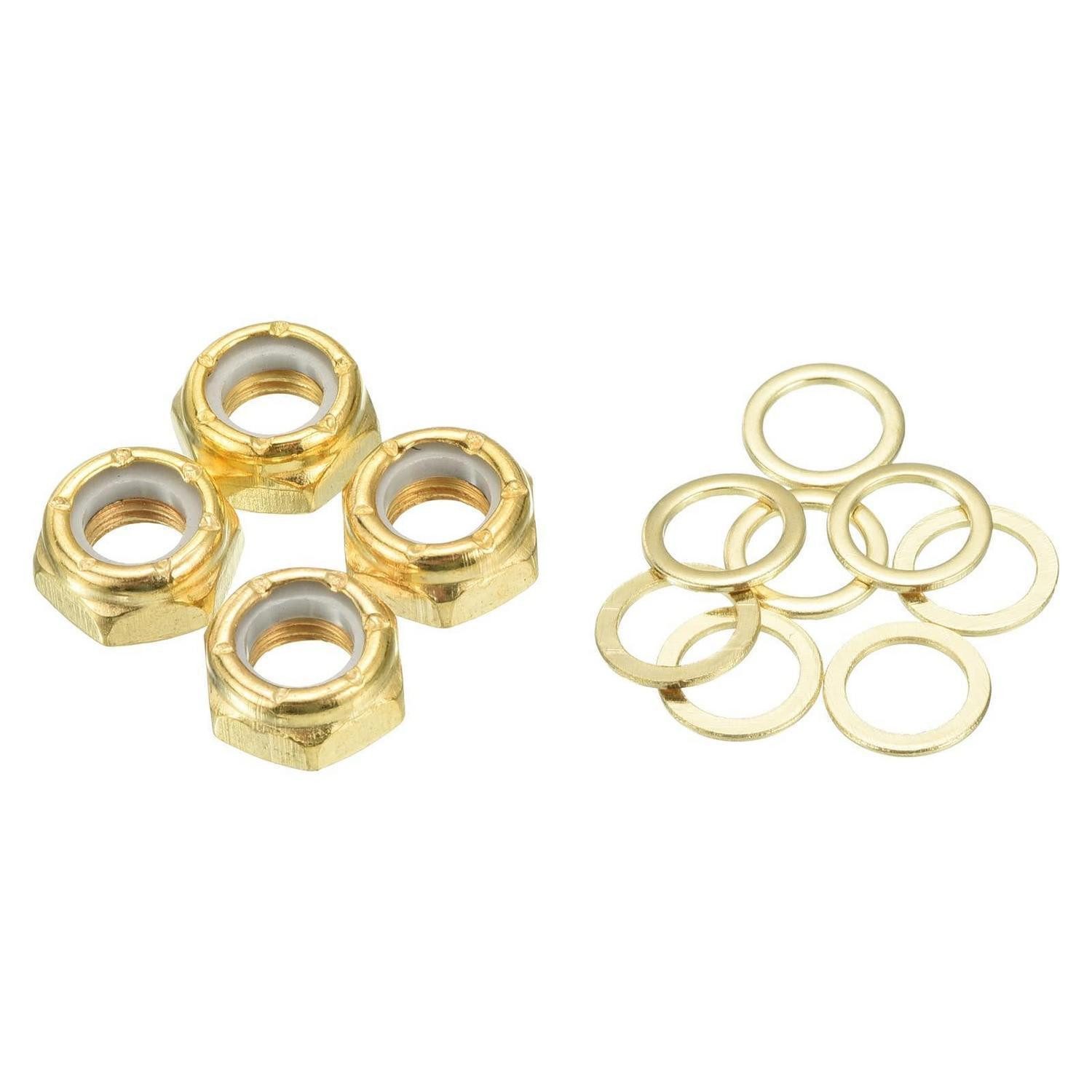 LuxusKollektion Longboard Skateboard Lock Muttern Set Gold (1-St)