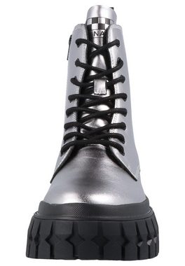 NO NAME 01PNYP GRAVITEE BOOTS W CHAMPAGNE SOLE BLACK Schnürboots