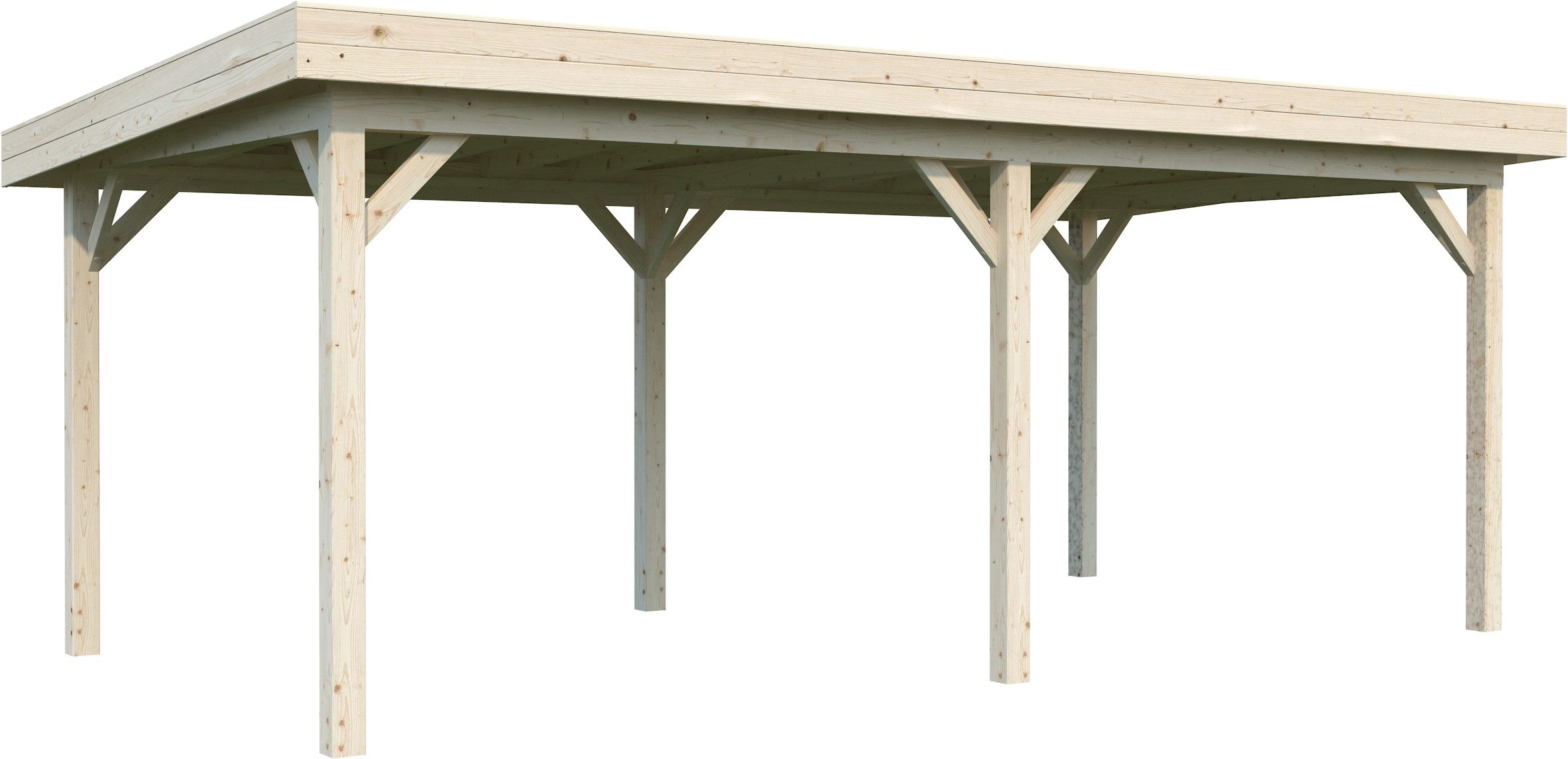 Palmako Holzpavillon Lenna 16,6 m², (Set), BxTxH: 628x340x245 cm
