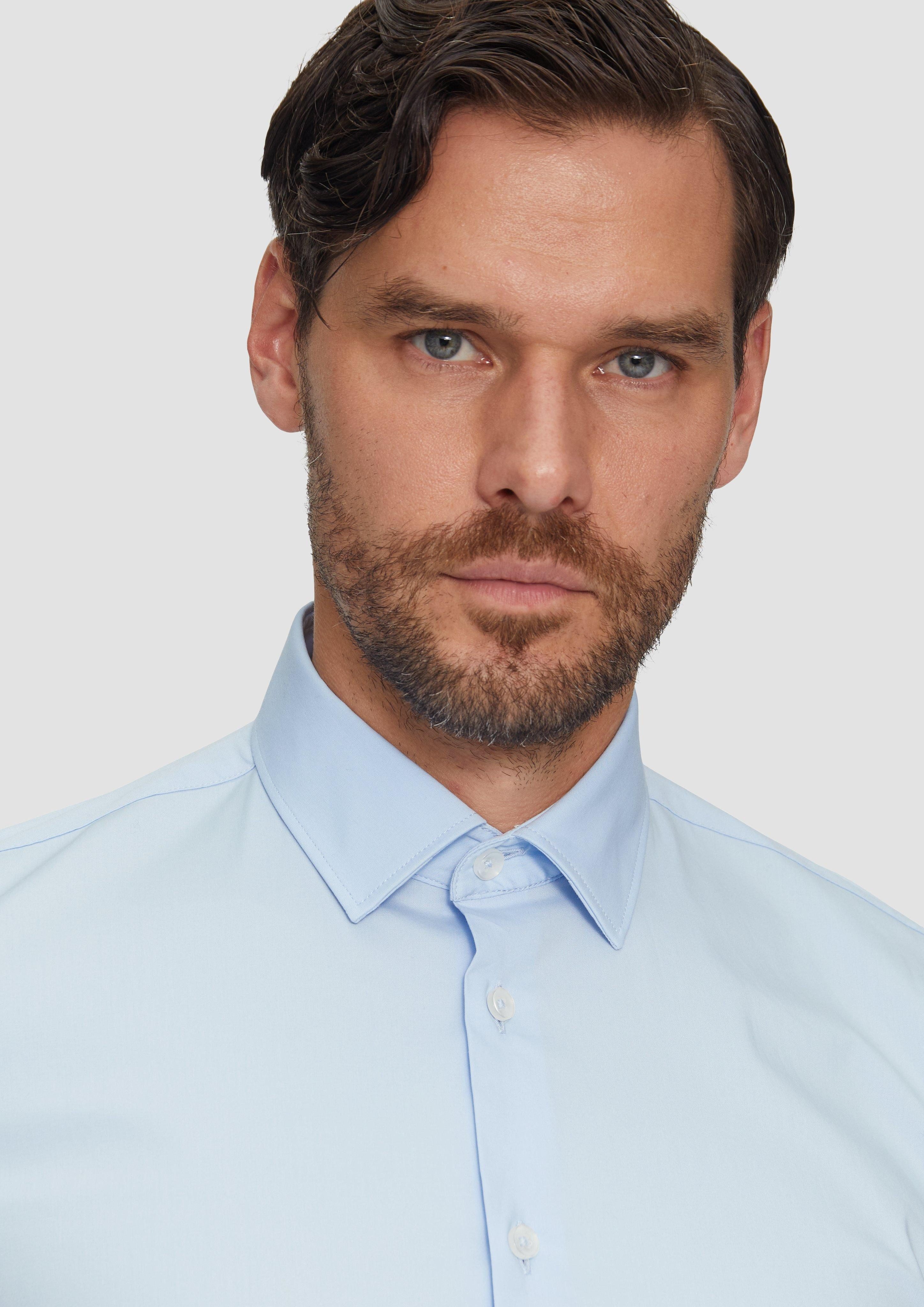s.Oliver BLACK LABEL Langarmhemd Tailored Fit: günstig online kaufen
