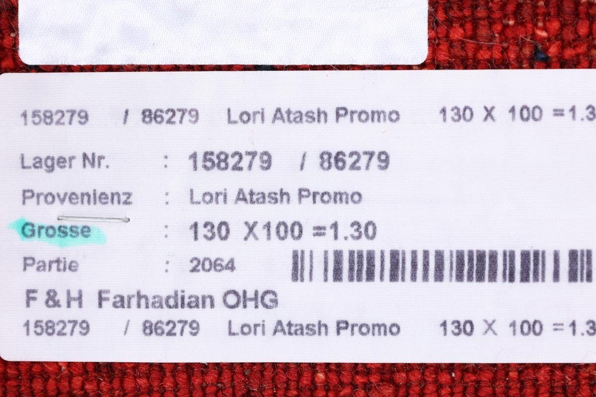 101x131 Nain Perser Atash Gabbeh Höhe: Trading, Loribaft 12 mm Moderner, Handgeknüpfter rechteckig, Orientteppich