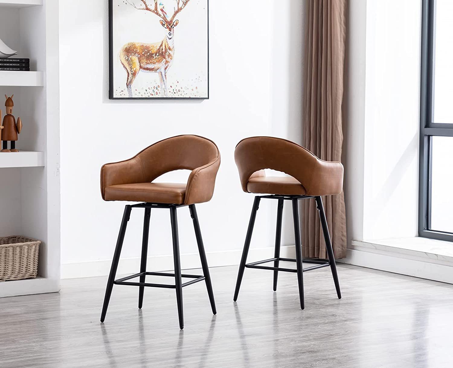 WAHSON OFFICE CHAIRS Barhocker Samt 2er günstig online kaufen