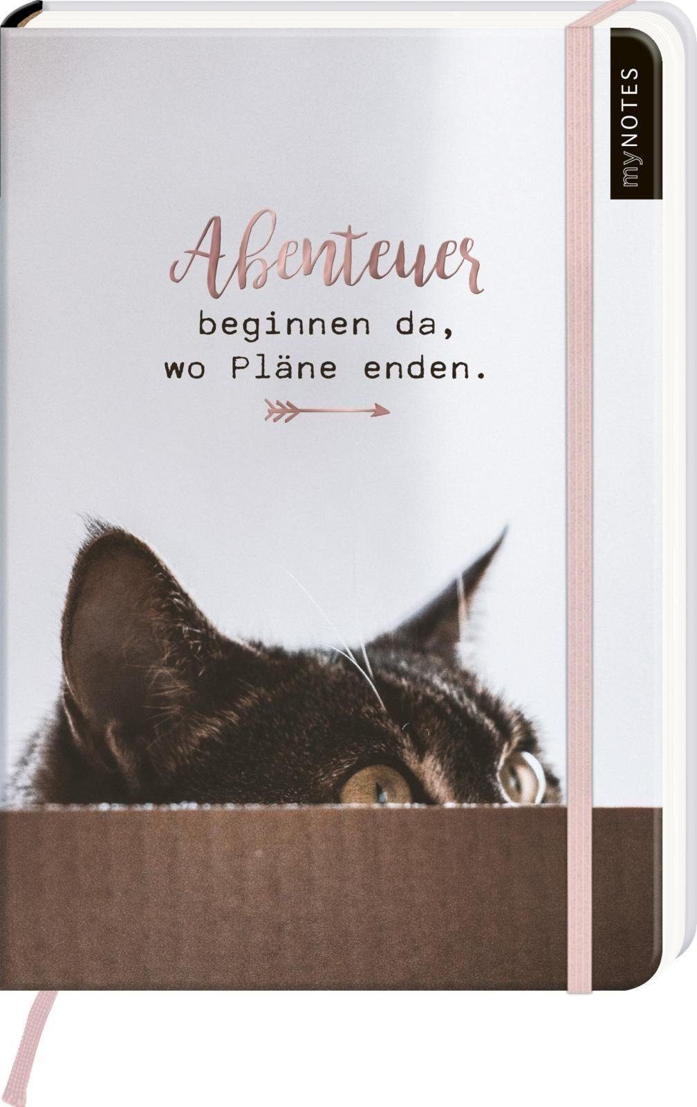 Ars Edition Notizbuch myNOTES Notizbuch A5: Abenteuer beginnen da, wo Pläne enden