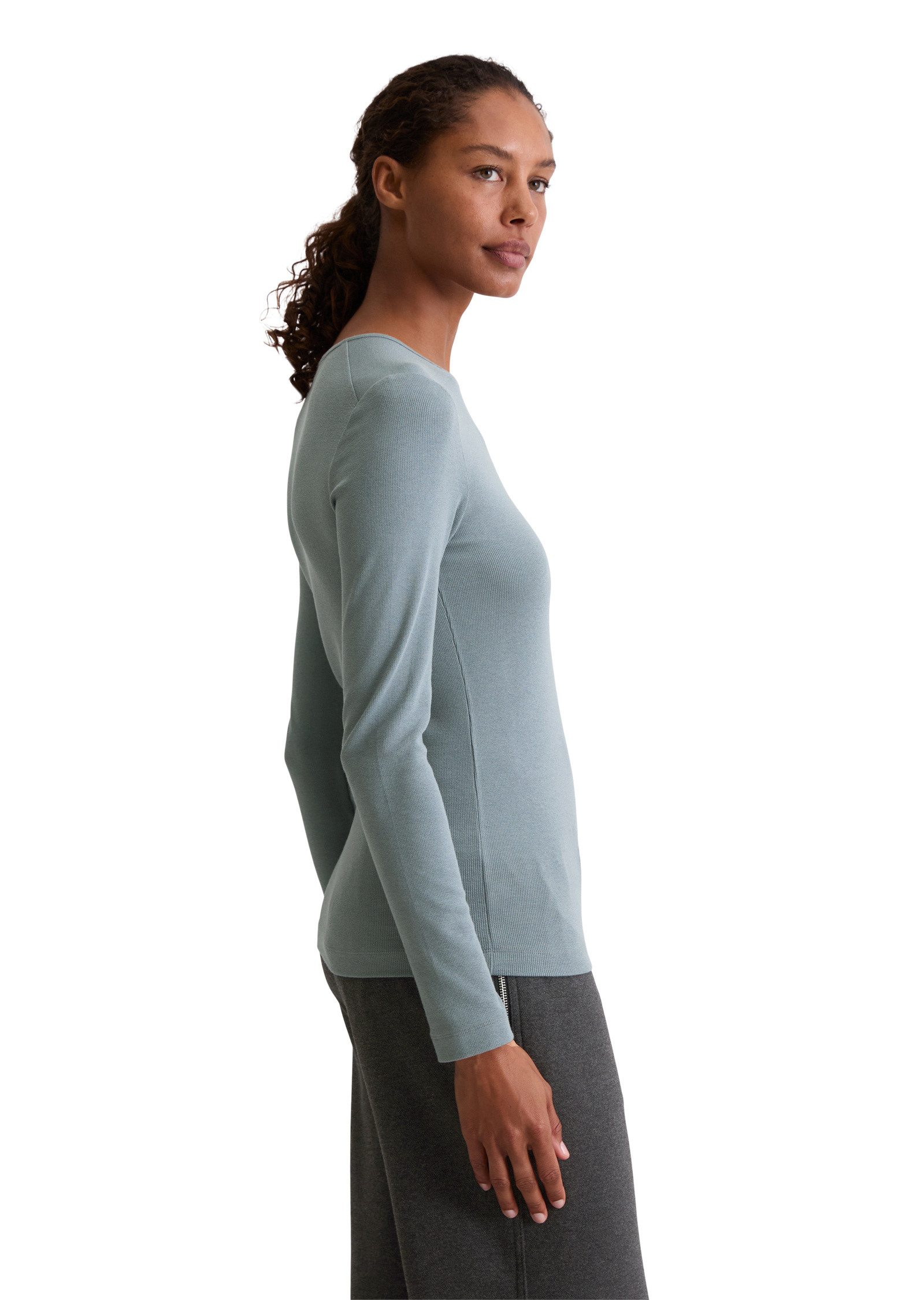 Marc O'Polo Langarmshirt aus TENCEL™ Modal-Baumwolle-Mix günstig online kaufen