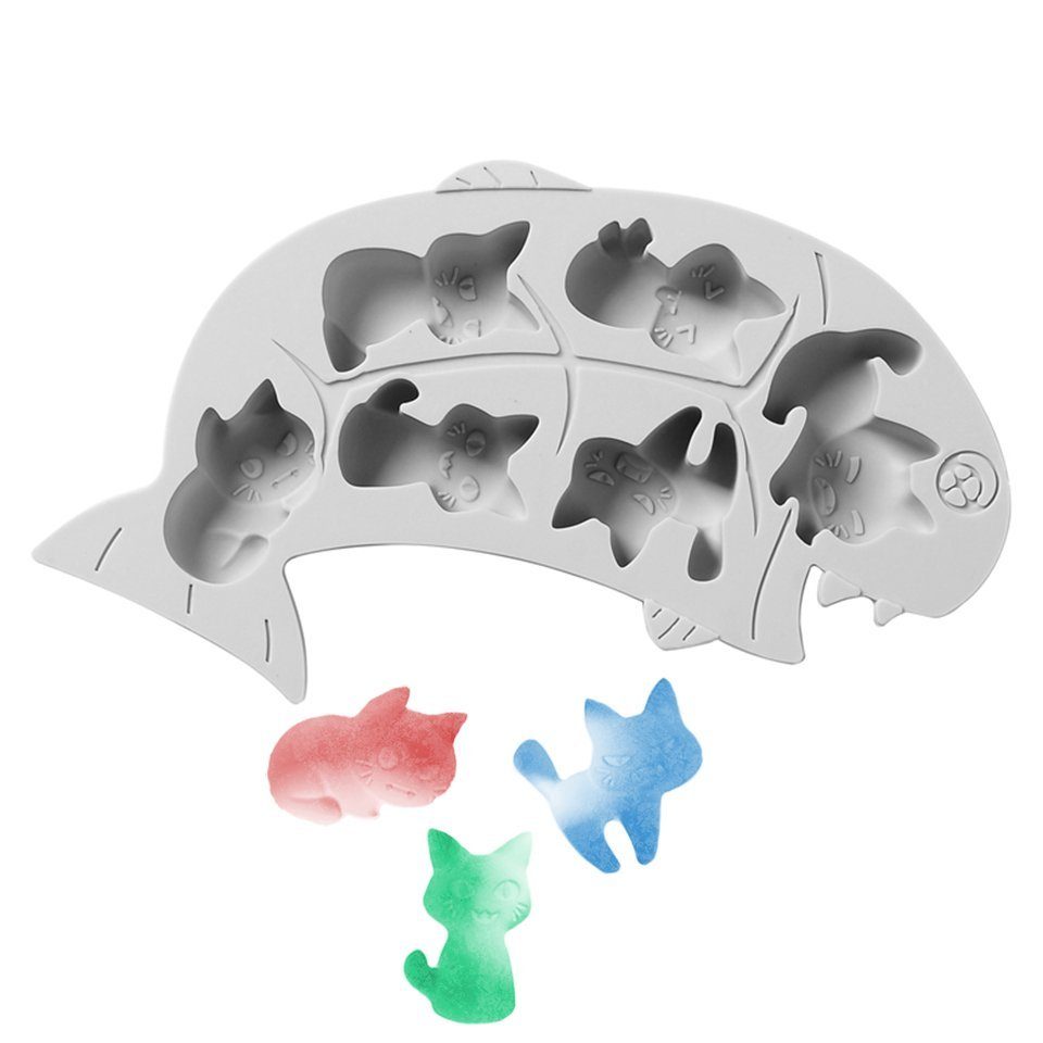 Metamorph Backform Katzen Silikonform 6-fach von Metamorph