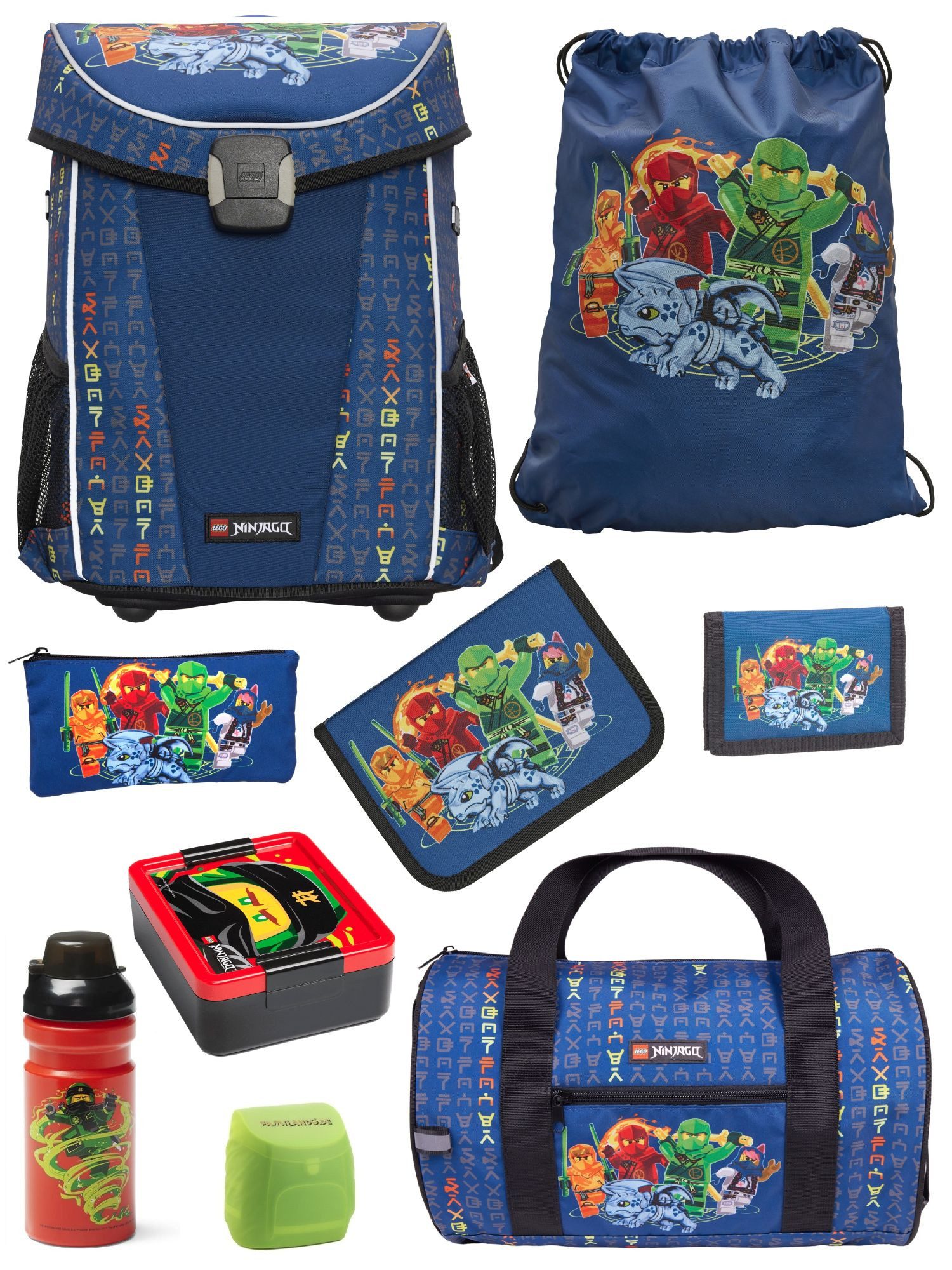 Schulranzen Easy Light Lego Ninjago Schultasche Blau ab der 1. Klasse