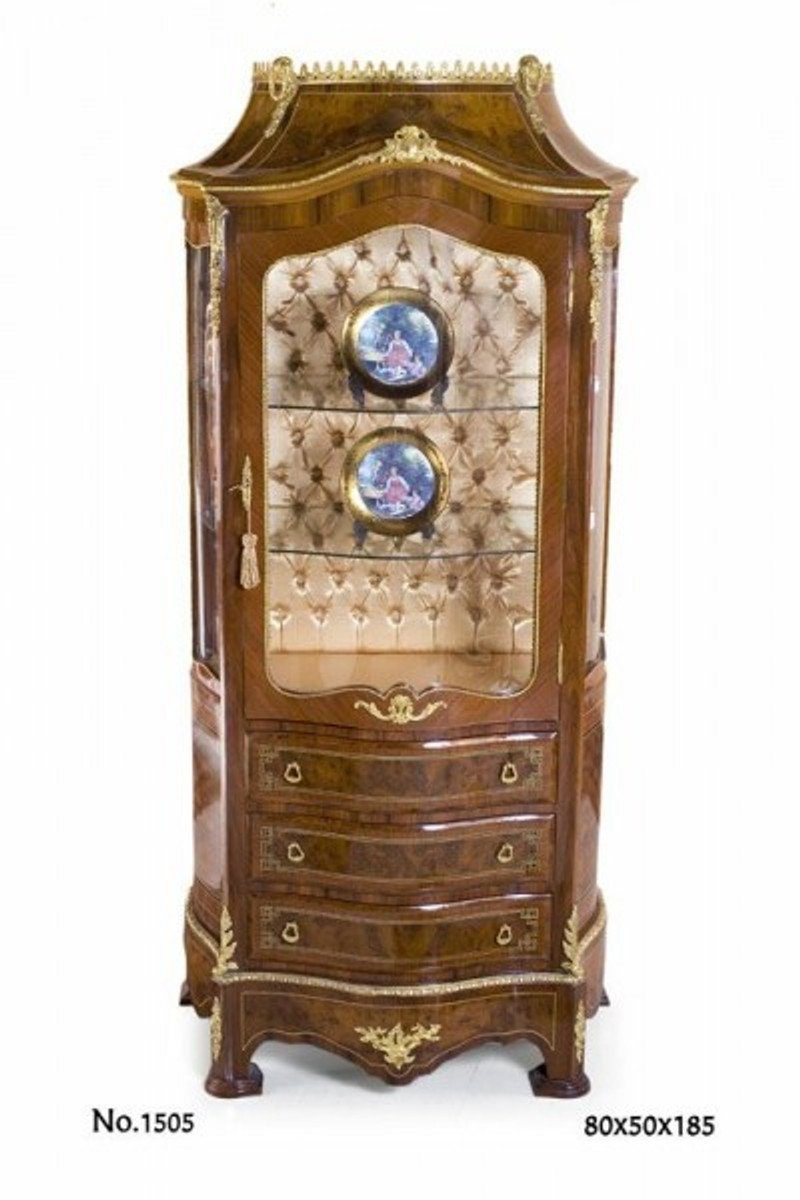 80 Vitrine x 50 185 Edel & Barock Vitrine H. Casa Padrino Prunkvoll x - cm