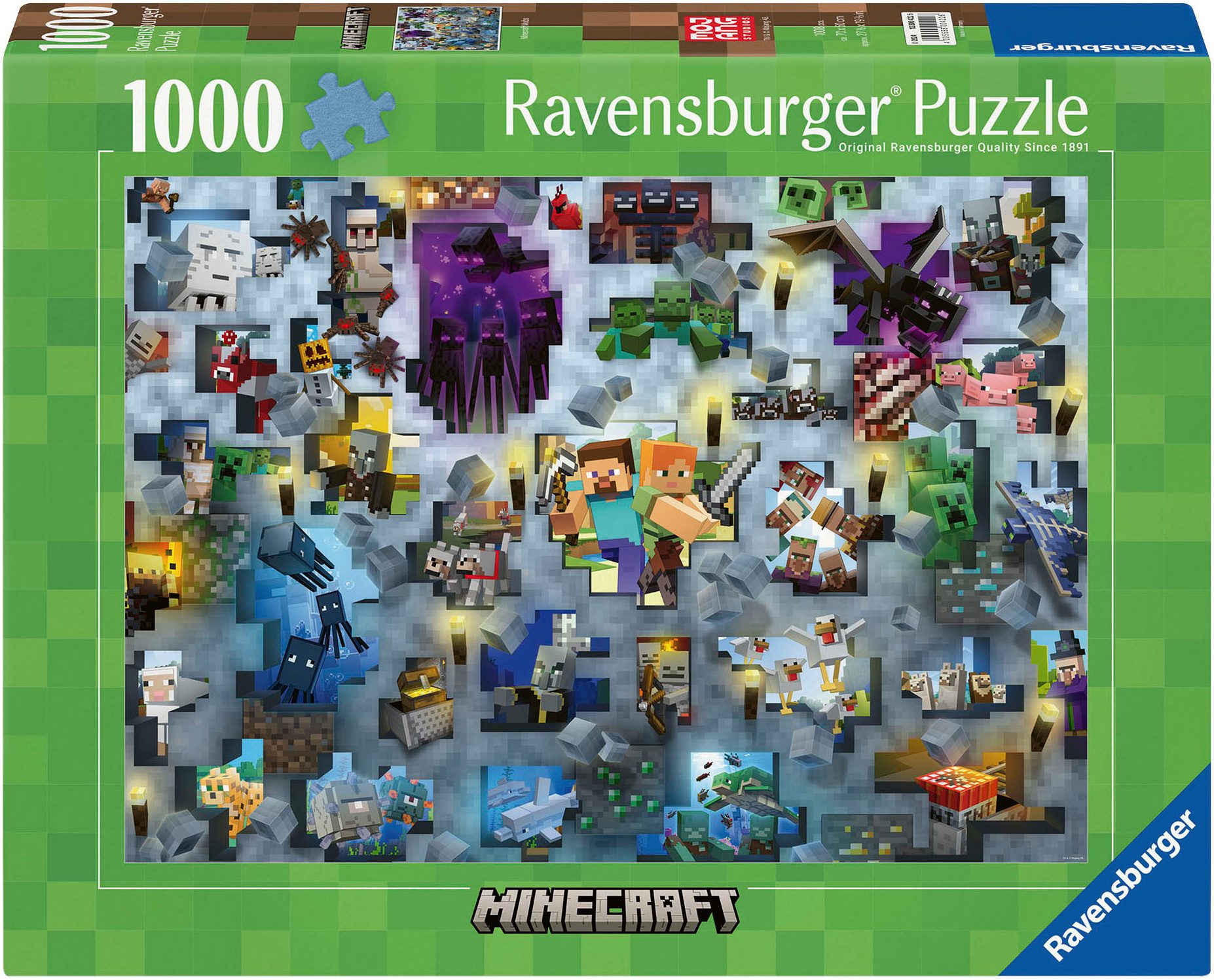 Ravensburger Puzzle Minecraft Mobs, 1000 Puzzleteile, Made in Germany günstig online kaufen