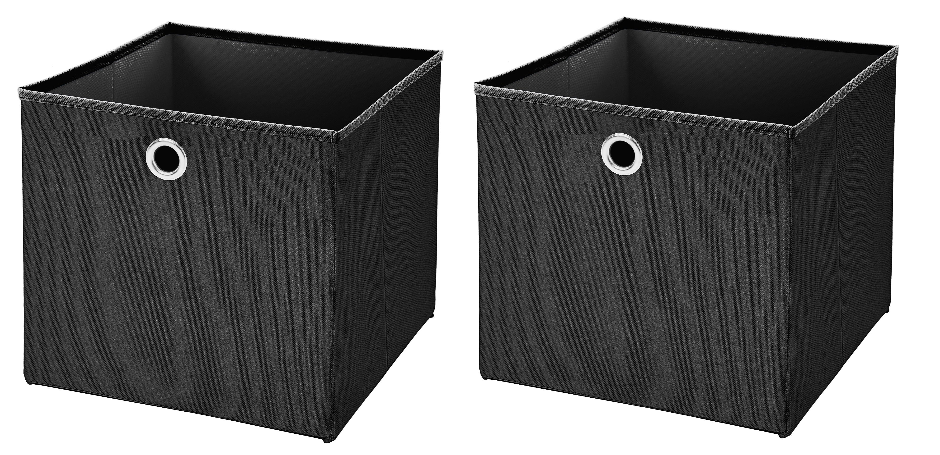 Faltbox 2 Stück 32 x 32 x 32 cm Faltbox ohne Deckel Stoffbox Aufbewahrungsbox
