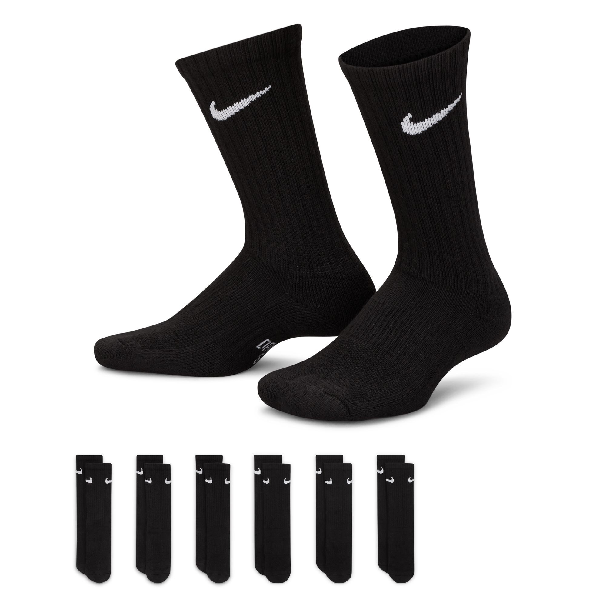 Nike Funktionssocken Y NK EVERYDY CUSH CREW 6PR 108 Für Kinder und Jugendliche