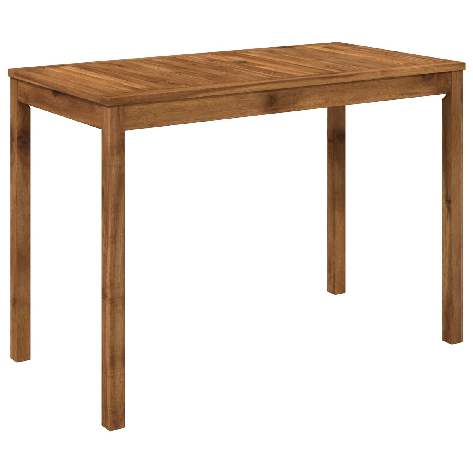 vidaXL Gartentisch Gartentisch Natur 108,5 x 55 x 75 cm Massivholz (1-St)