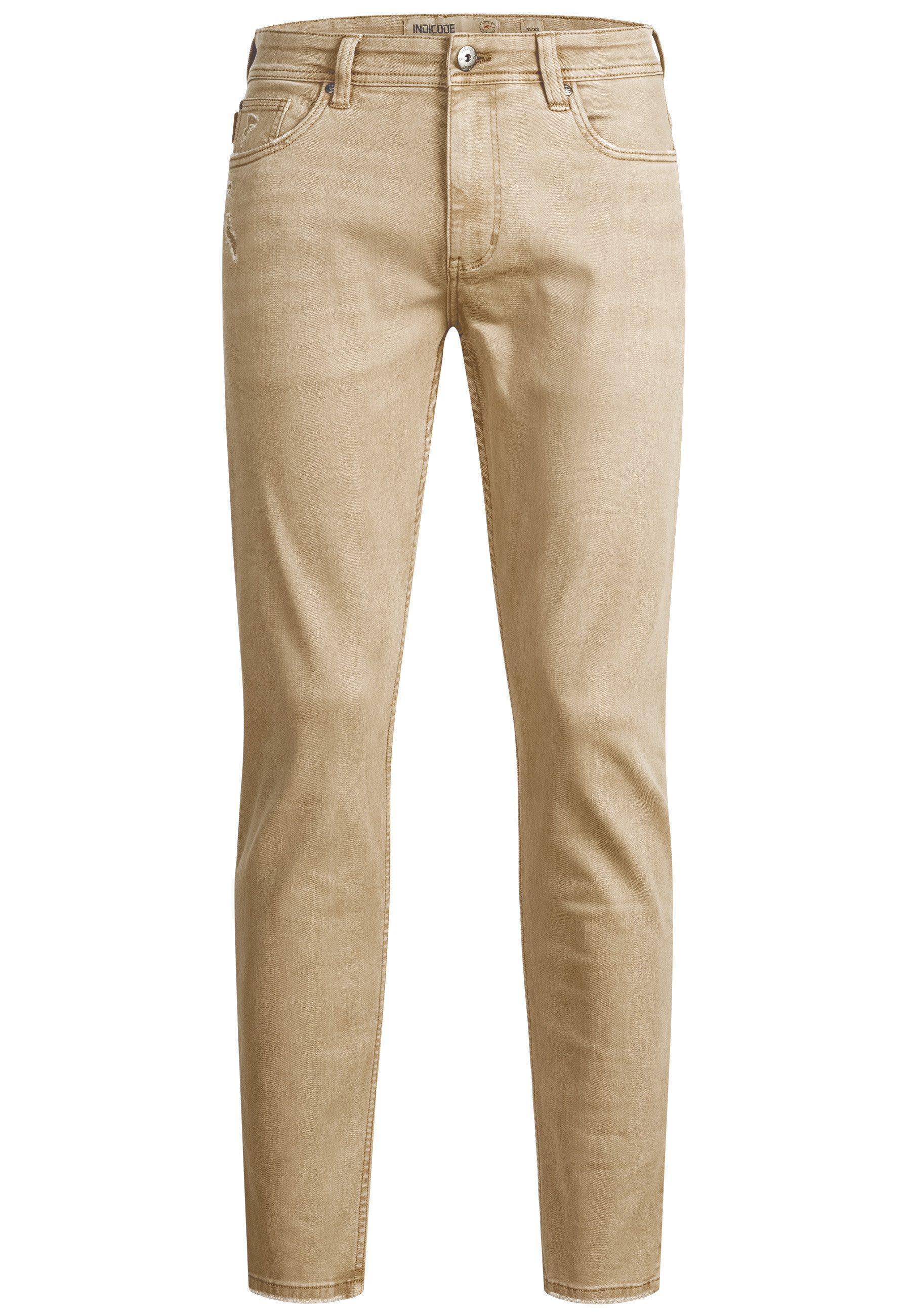 Indicode Regular-fit-Jeans Herren INDankos Jeanshose Hose Herrenhose Herren günstig online kaufen
