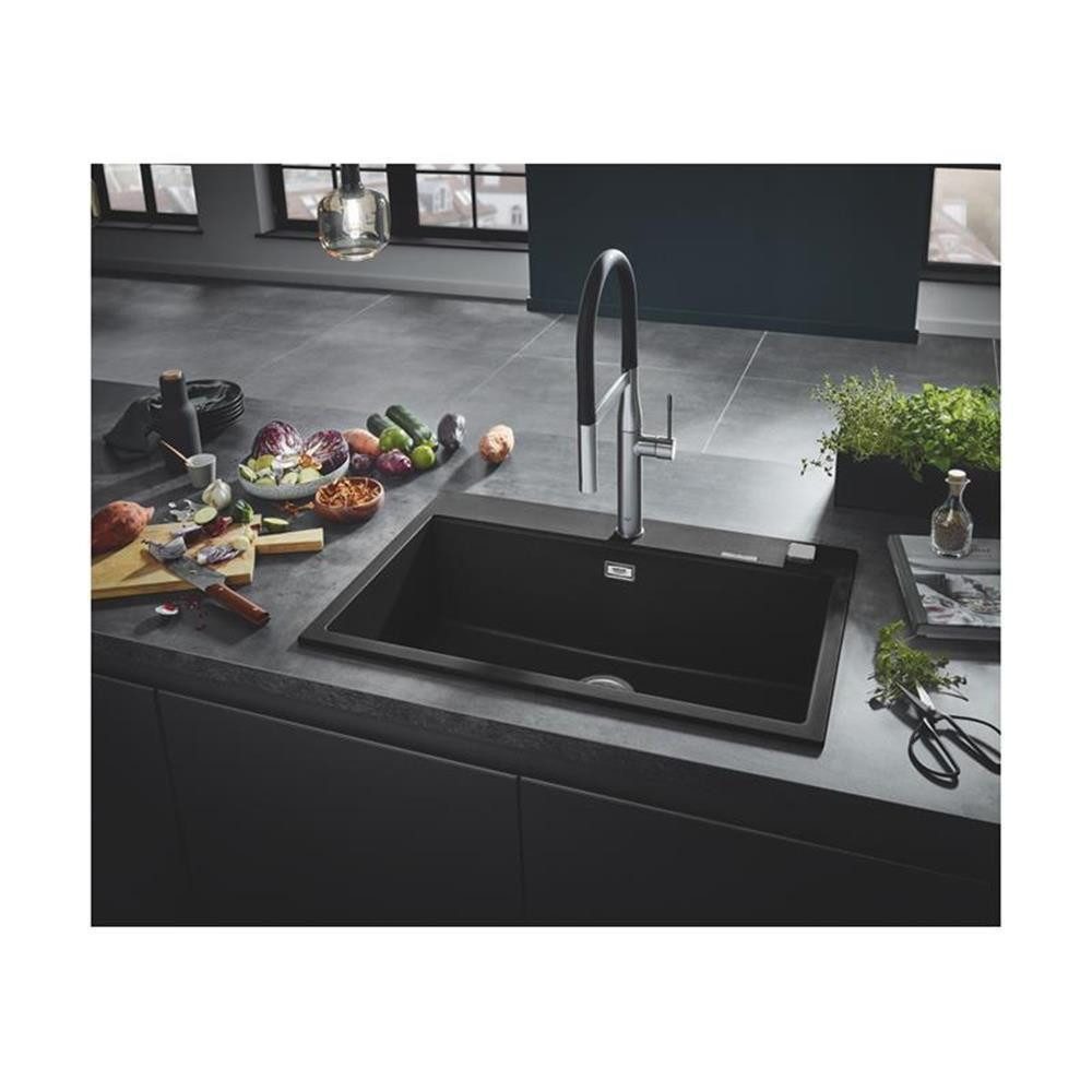 Thumbnail - Grohe Granitspüle Grohe Einbaubecken K700 80-C 78/51 1.0, granit schwarz, 0/0 cm