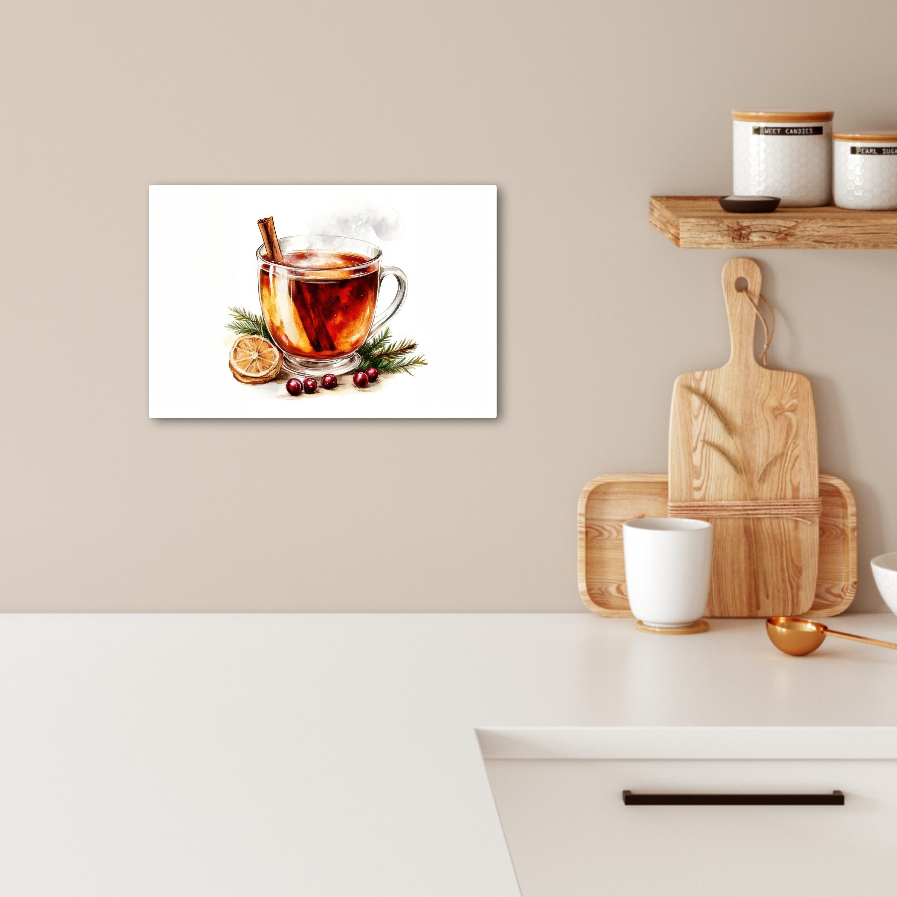 OneMillionCanvasses® Leinwandbild Tee - Warm - günstig online kaufen