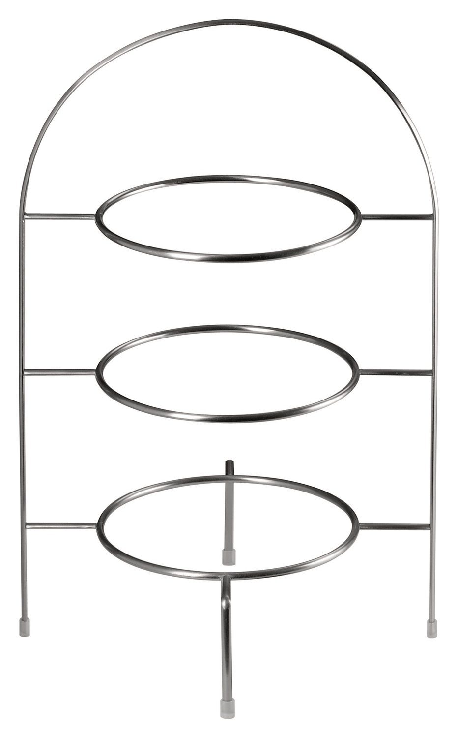 ASA SELECTION Etagere A TABLE, Etagere 3-stufig, Silbergrau, Ø 27 cm, Metall