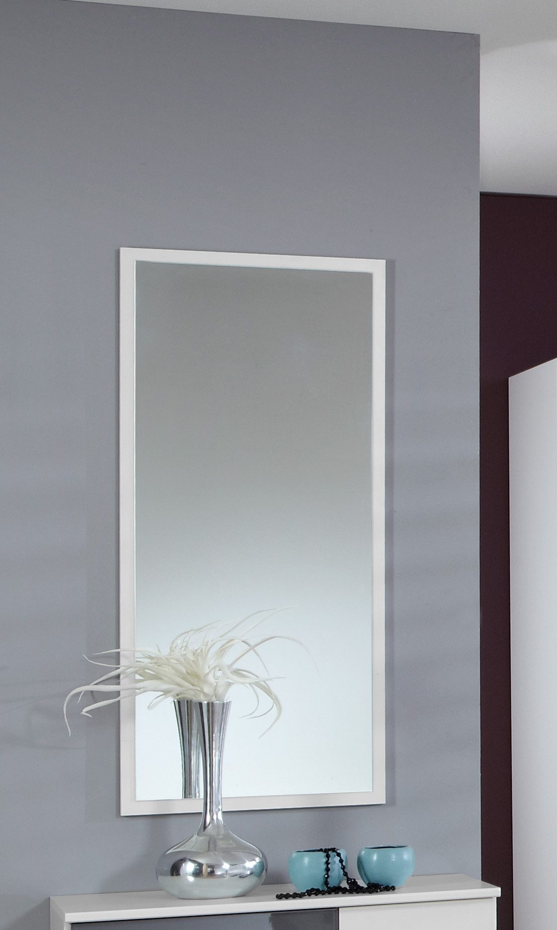 Wimex Spiegel in WEISS (BxHxT: 58x106x2 cm)