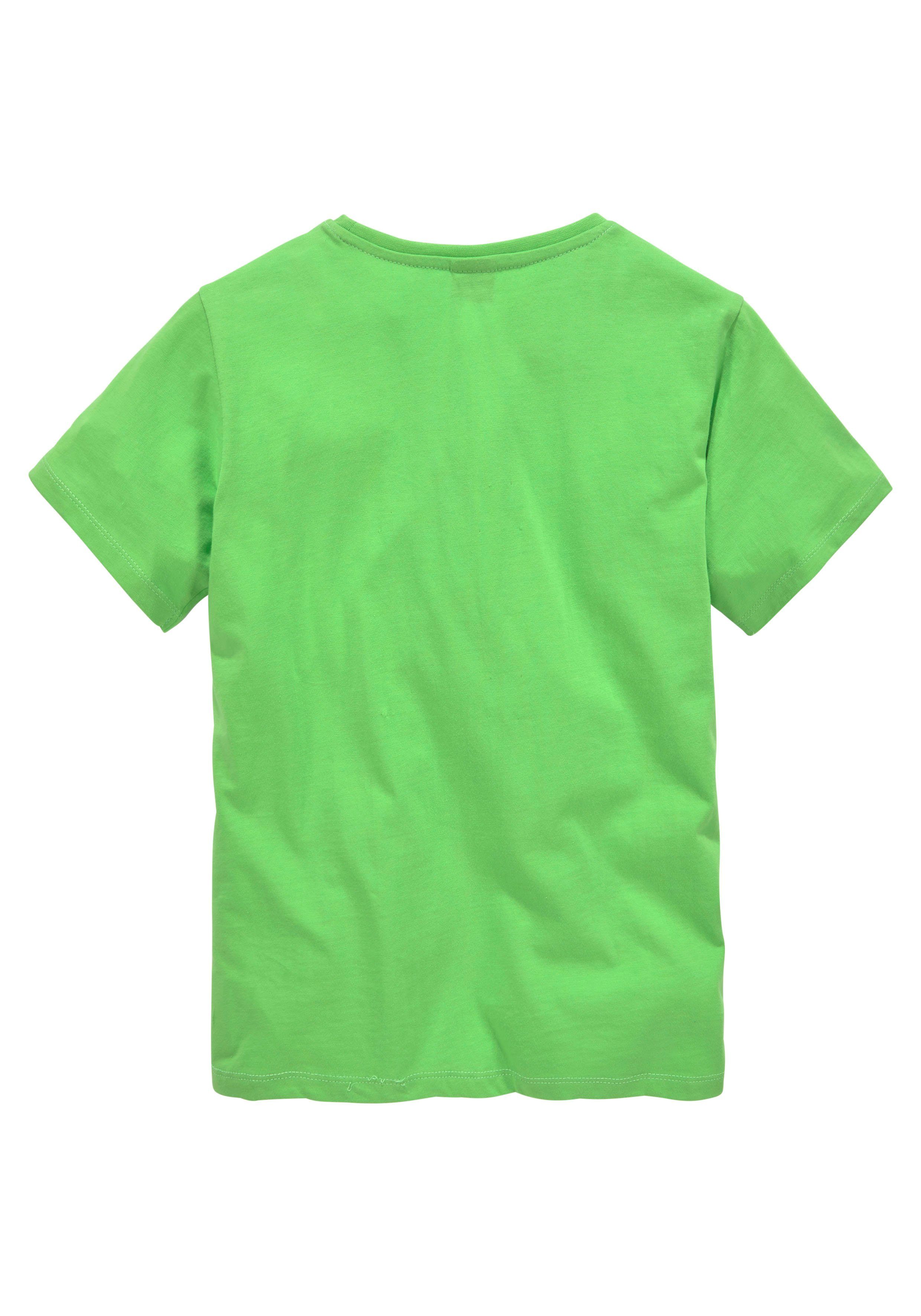 KIDSWORLD T-Shirt Mit Spruch: CHILL MAL Kurzarm, Basic-Stil, mit coolen Schriftzügen, Rundhalsausschnitt