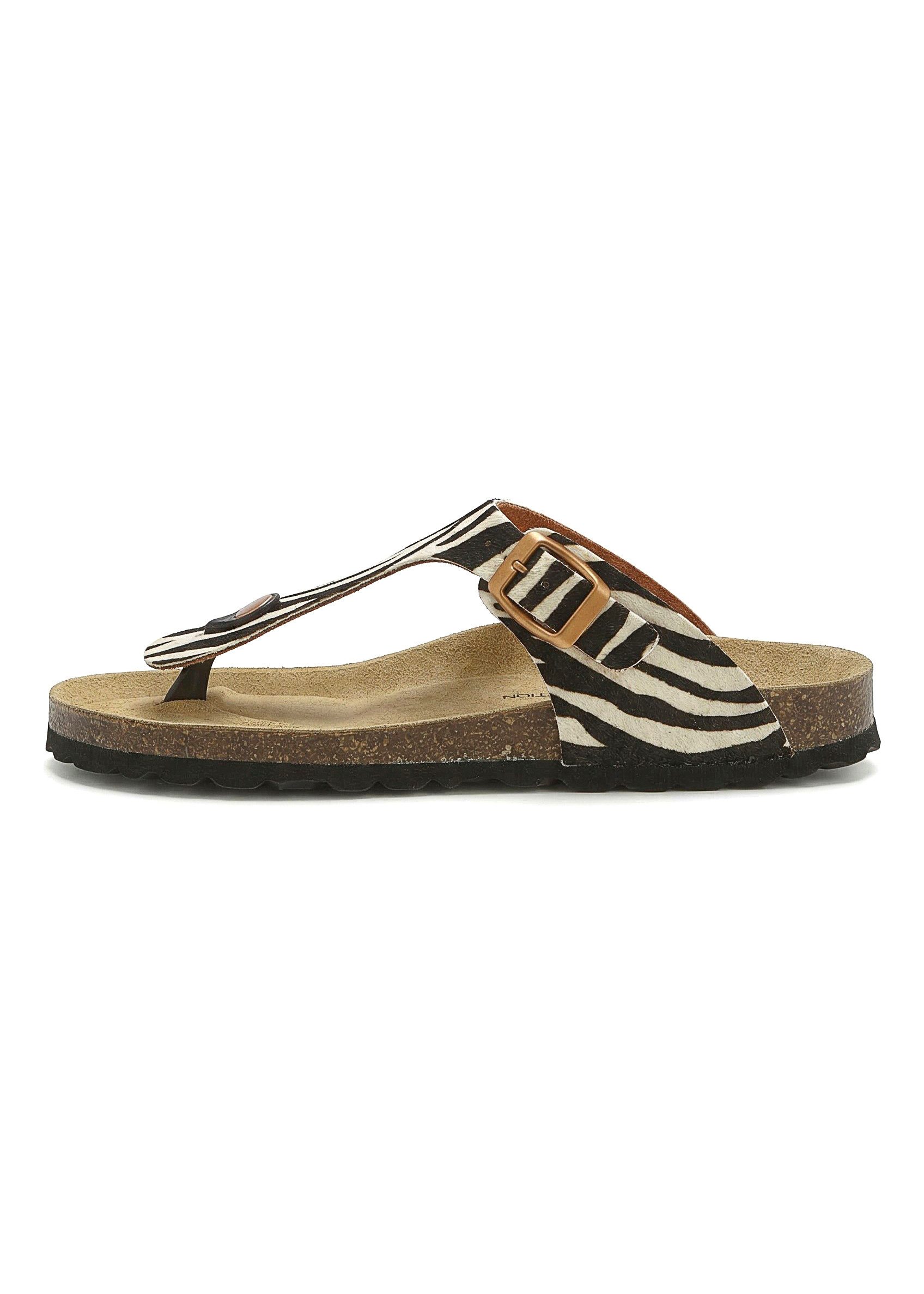 French Connection Sandale, Mule, offener Schuhe, Sommerschuhe Pantolette NEU aus hochwertigem Leder mit bequemen Korkfußbett
