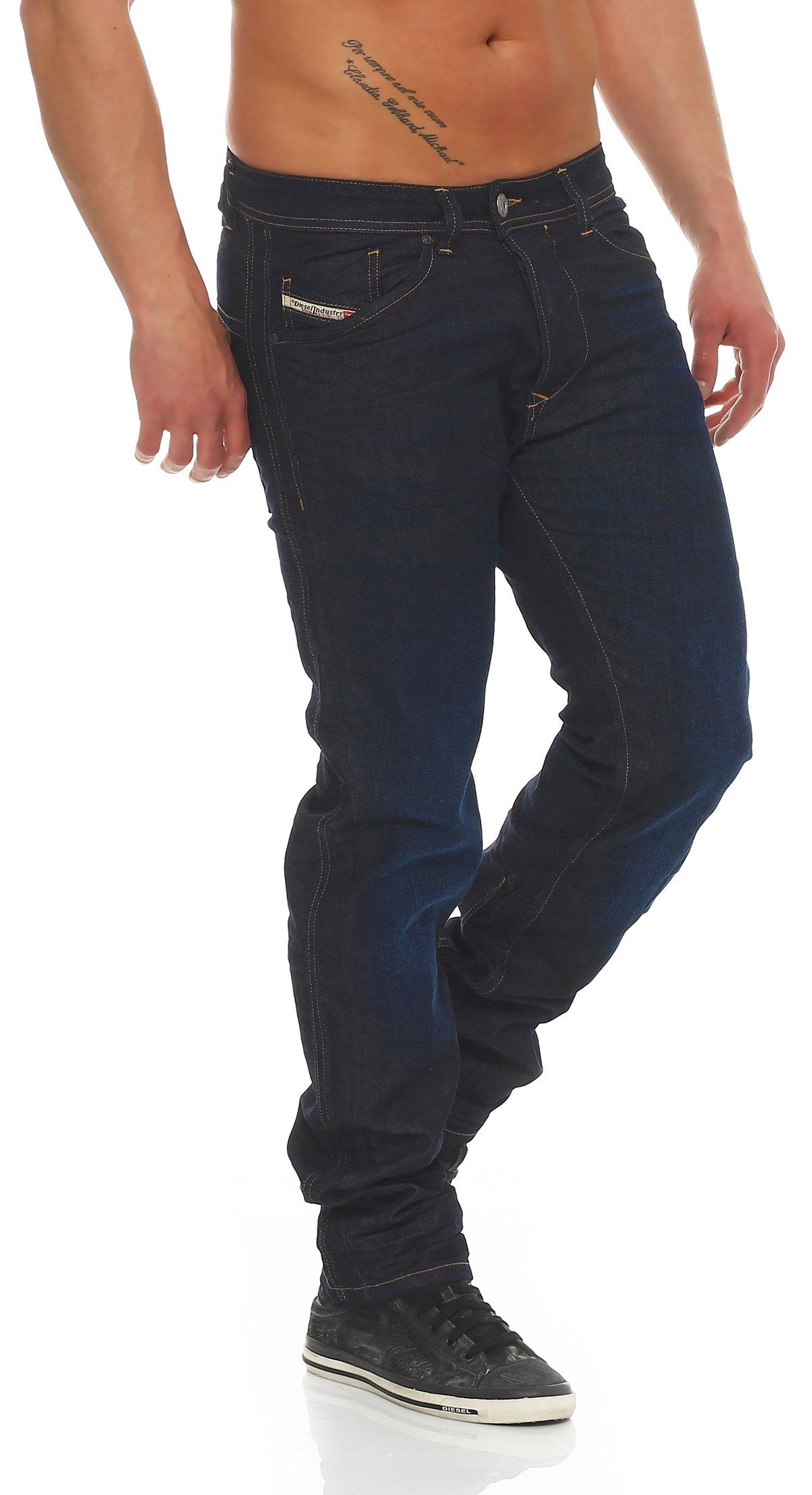 Herren Diesel Regular-fit-Jeans SR020 Style 5 Darron Blau, Pocket