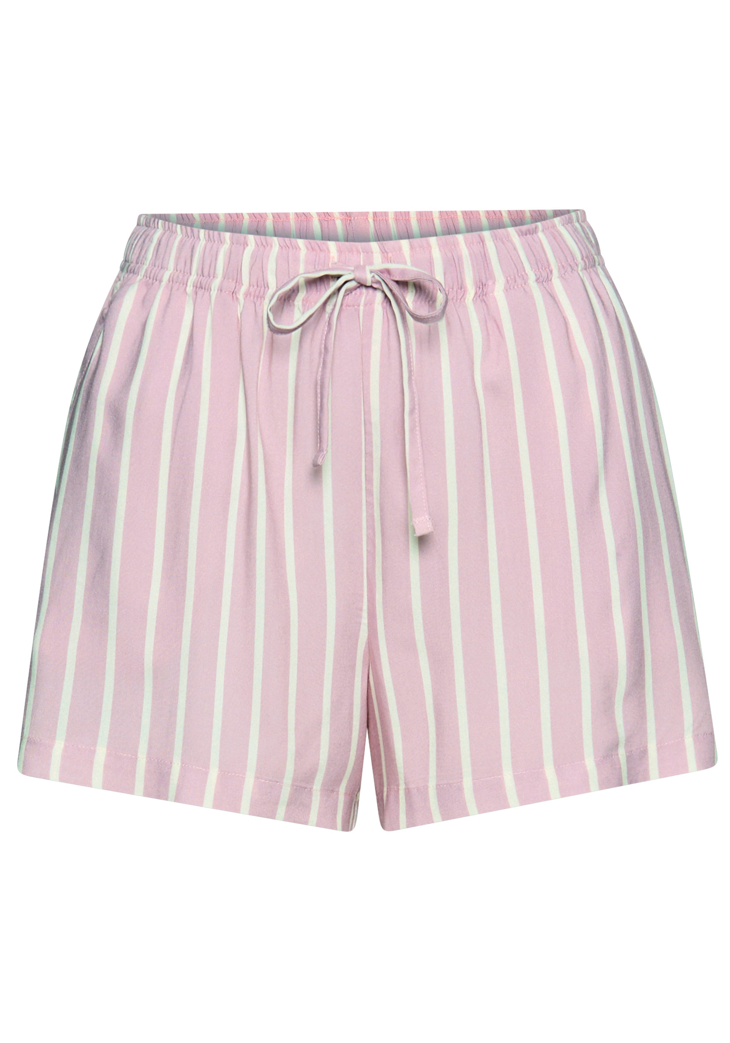 LASCANA Schlafshorts mit kleinen Schlitzen am Saum