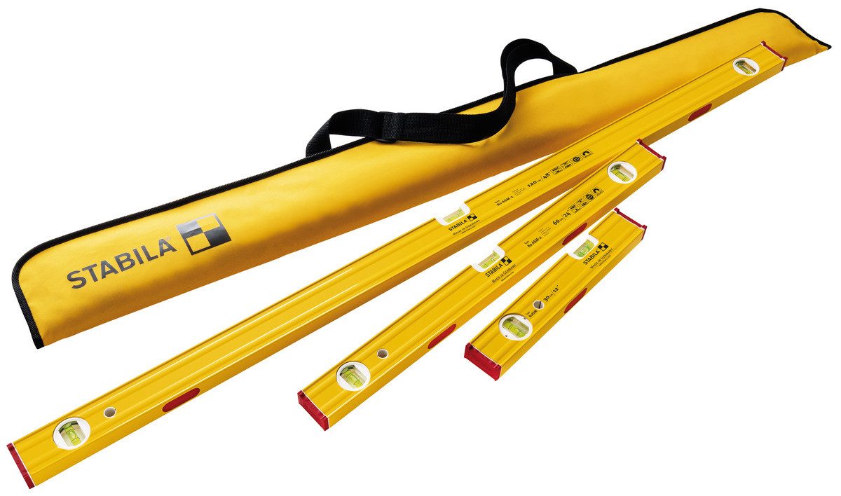 Wasserwaage STABILA Wasserwagen PRO SET 30 cm + 60 cm + 120 cm Type 80 ASM mit