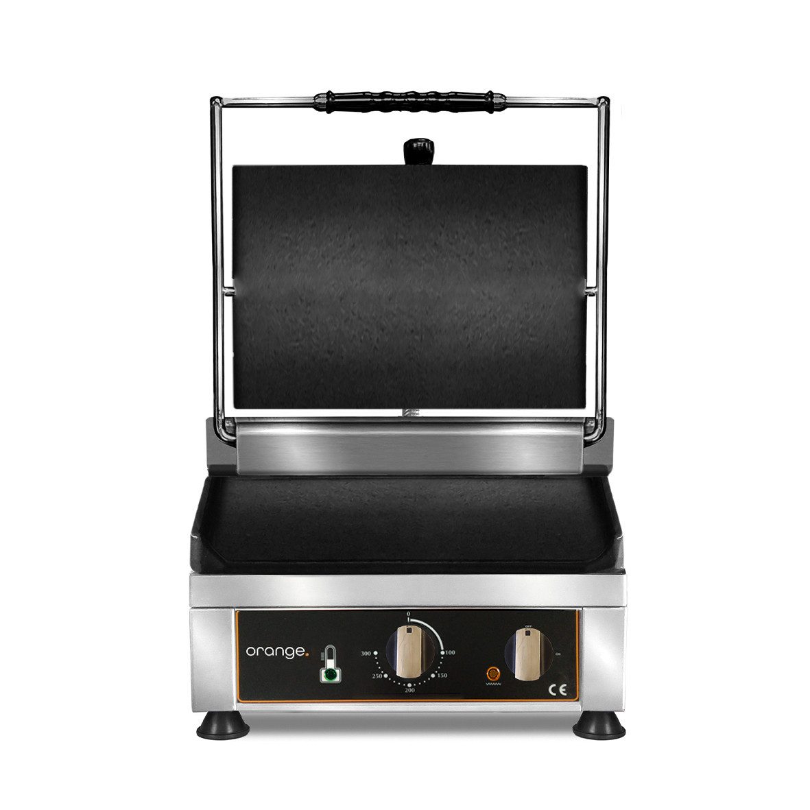 Orange Kontaktgrill Kontaktgrill oben & unten glatt, 1 W