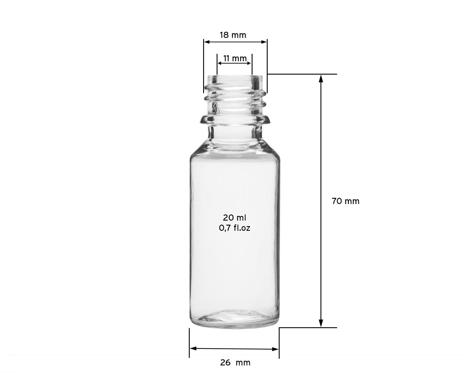 OCTOPUS Kanister 5x mit (G18) St) Minitrichter Flasche (5 und 20 PET ml Tropfverschluss