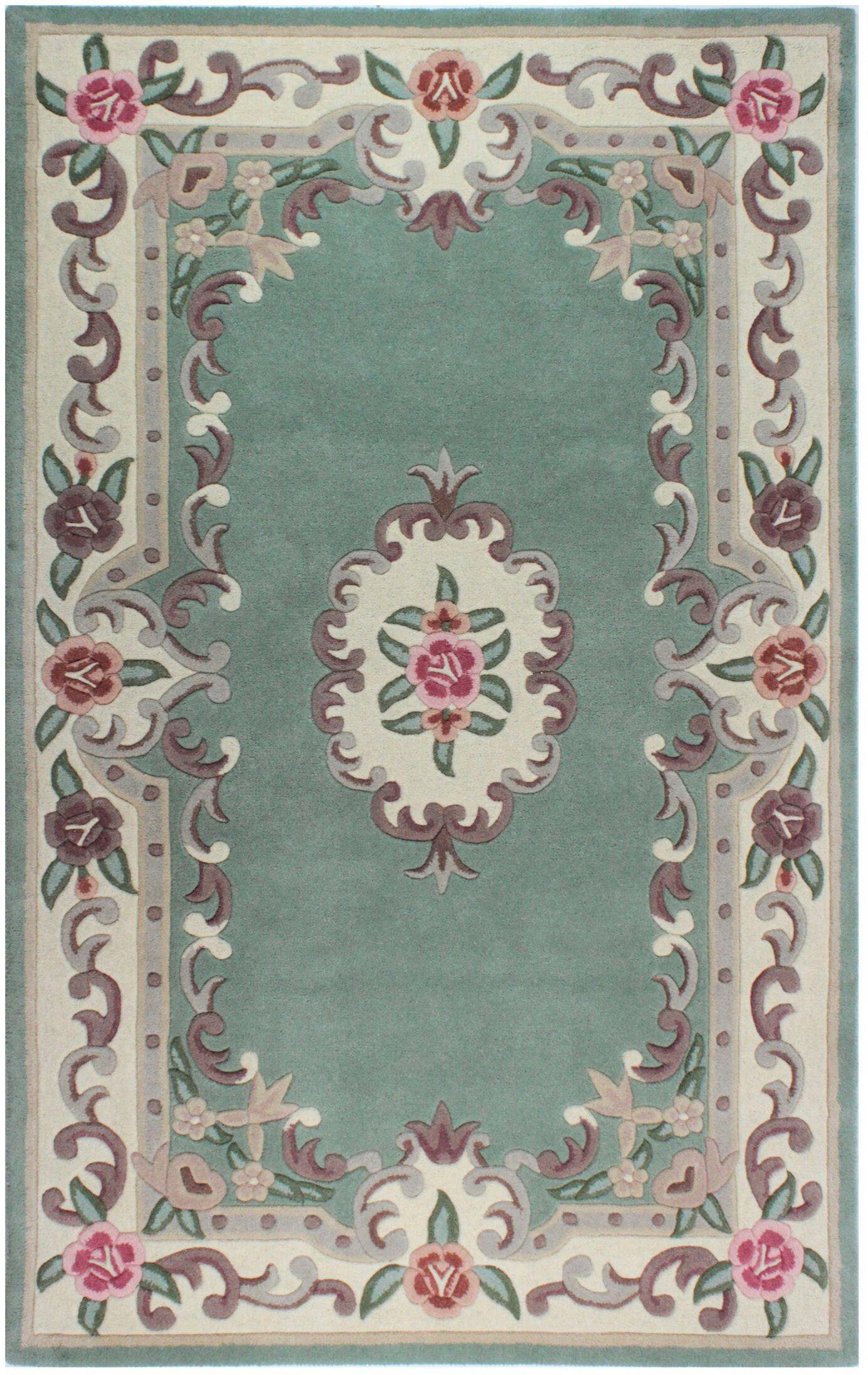 FLAIR RUGS Wollteppich »Aubusson«, rechteckig, 10 mm Höhe, Wolle, Teppich, günstig online kaufen