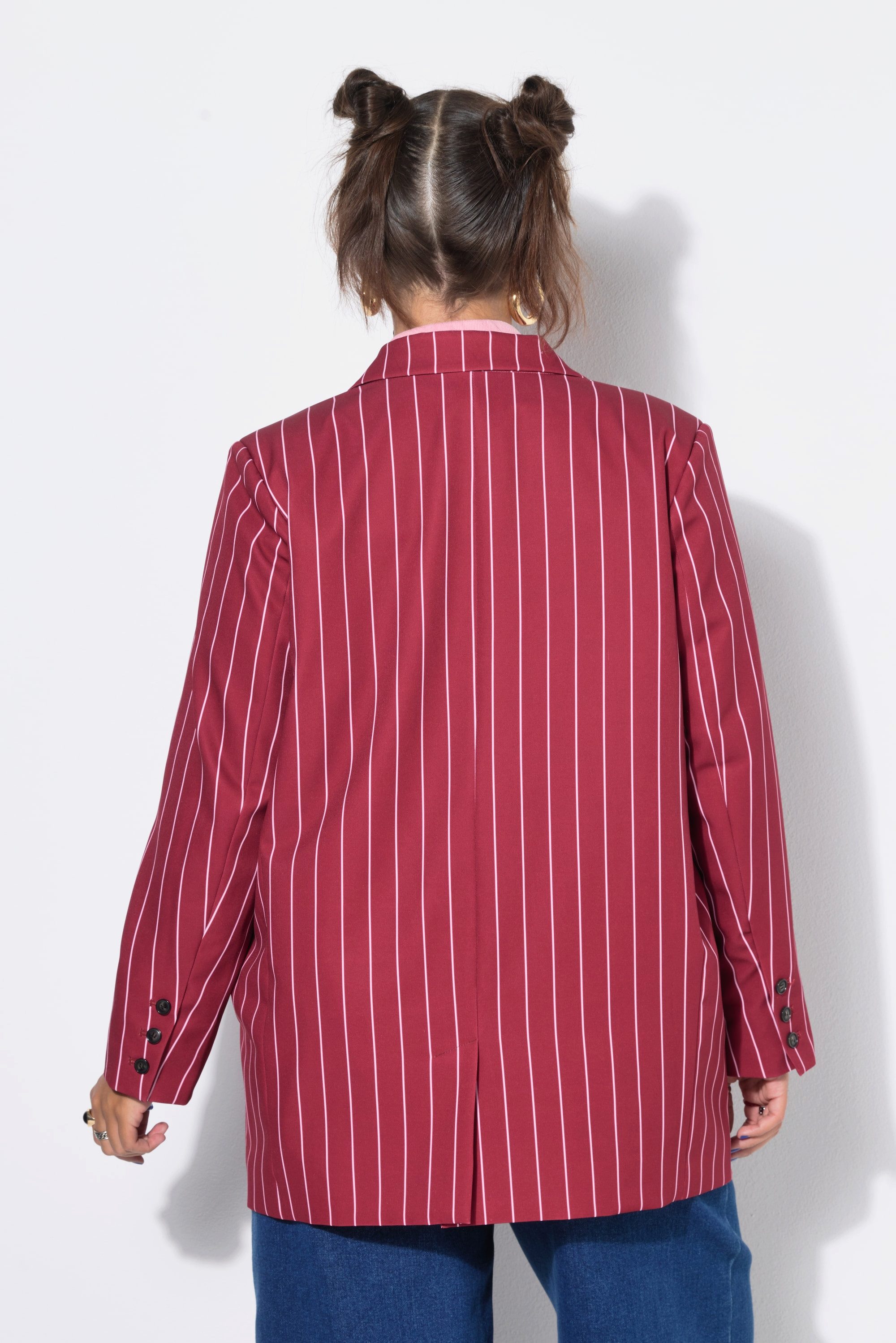 Studio Untold Blusenblazer Nadelstreifen-Blazer Straight Shape