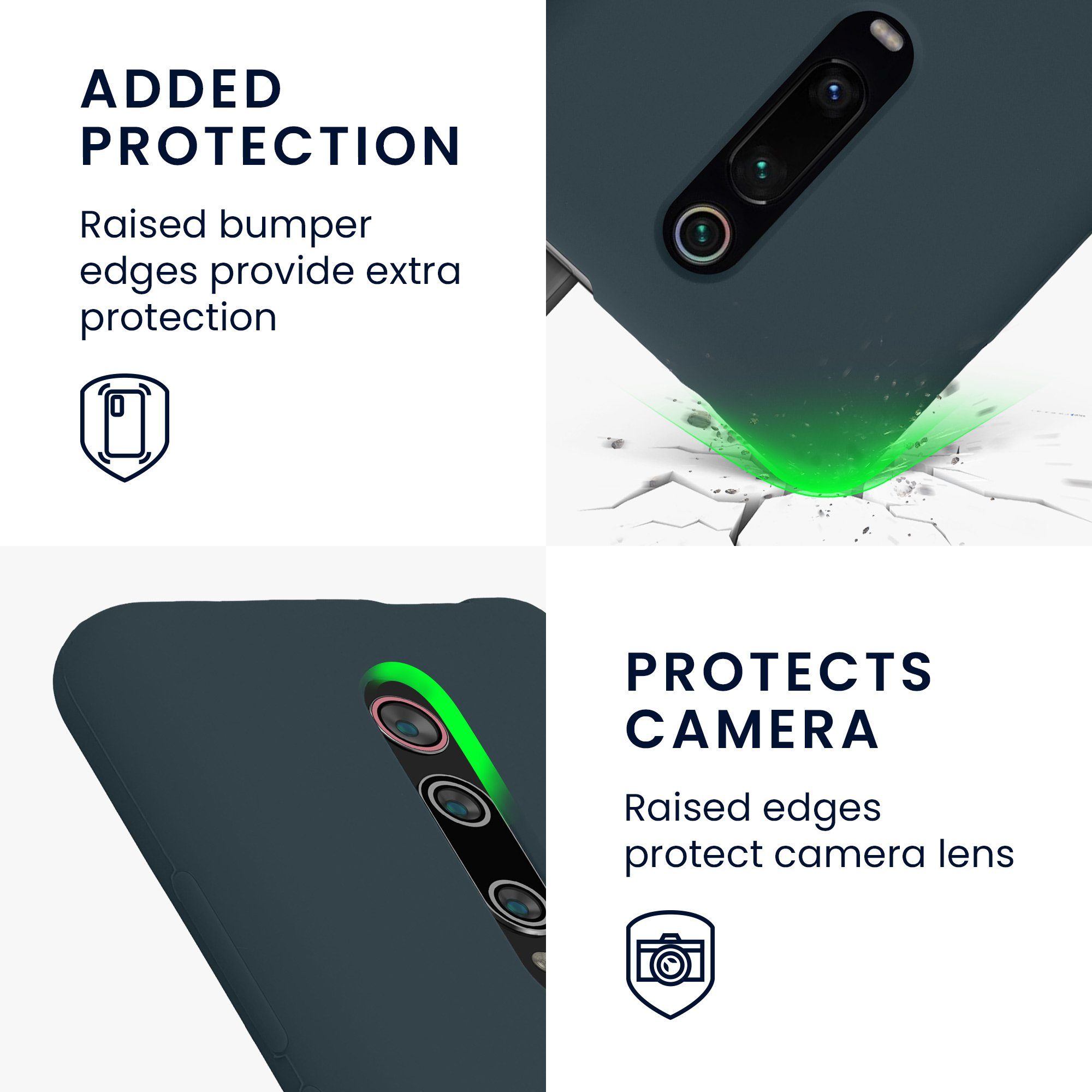 kwmobile Handyhülle Handyhülle für Xiaomi Mi 9T (Pro) / Redmi K20 (Pro) Hülle, Weiches Handy Silikon Case - Schutzhülle Cover