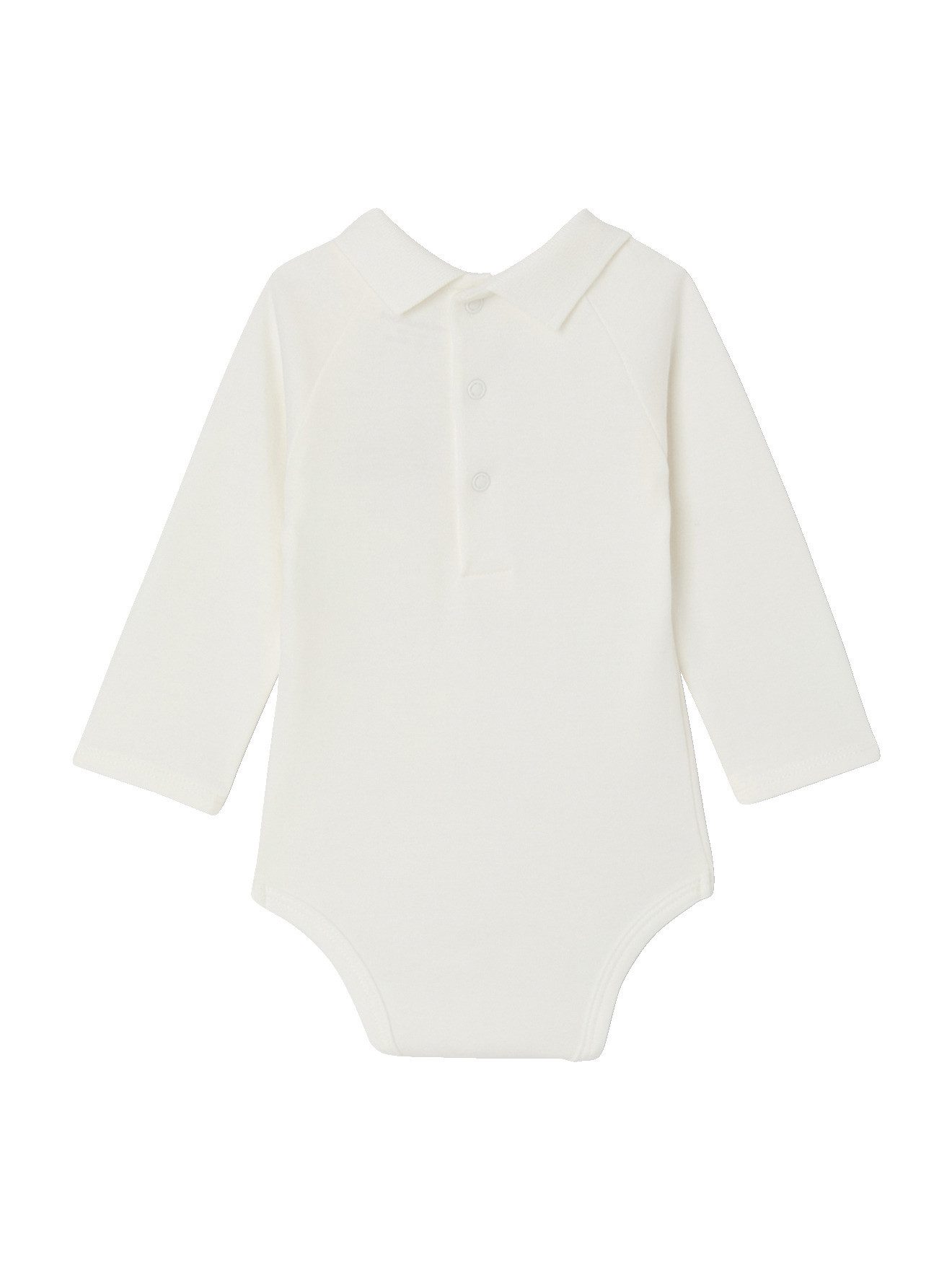 vertbaudet Langarmbody Bio-Kollektion: Langarmbody Baby Jungen mit Kragen