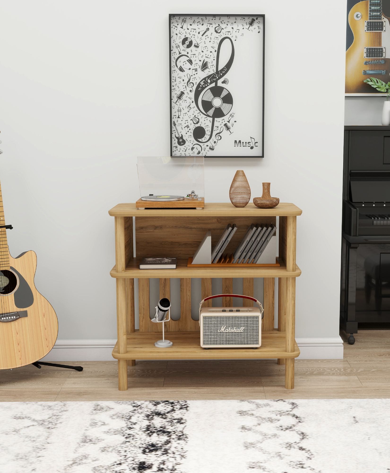 Skye Decor Beistelltisch Forte (1-St., 1 Tisch), mit Holzbeinen