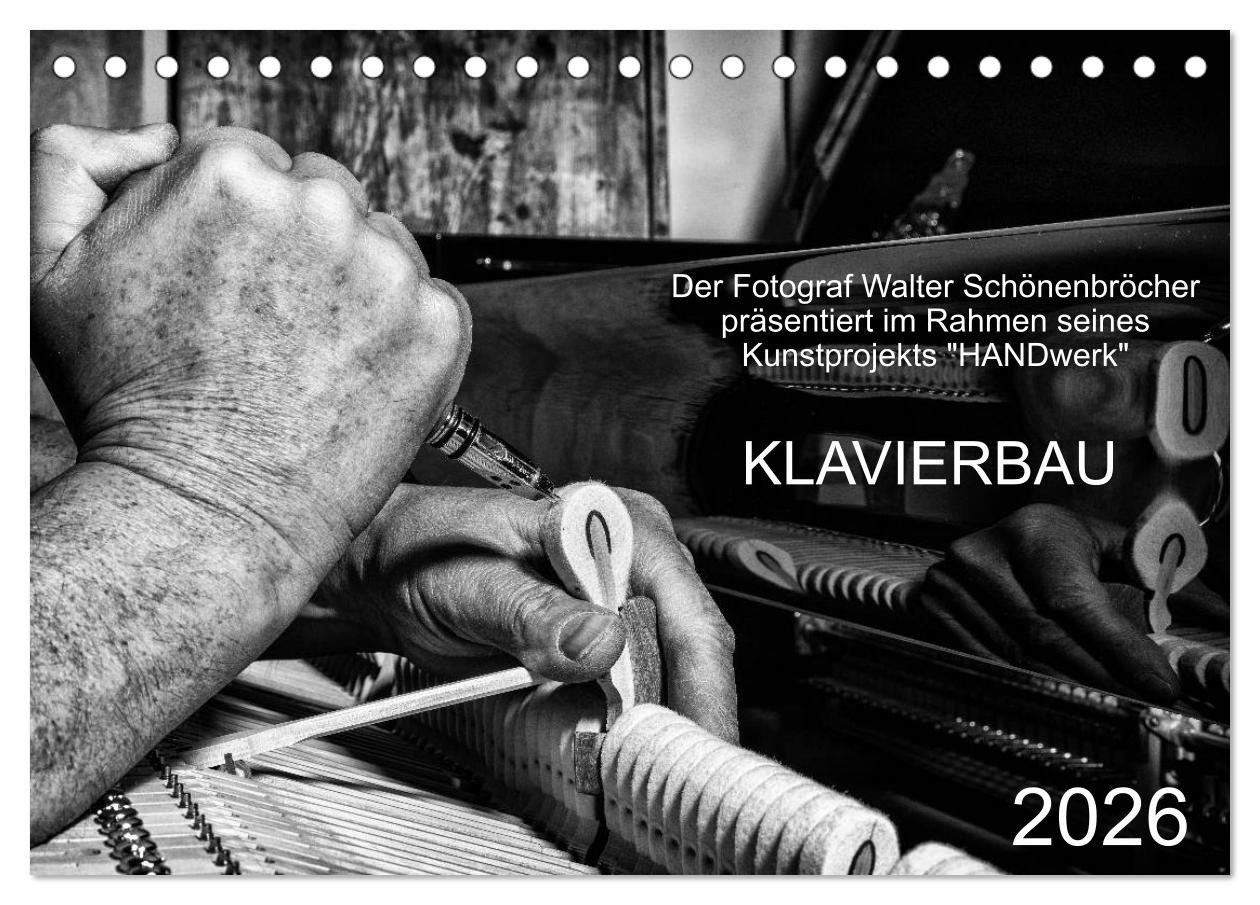 CALVENDO Wandkalender Klavierbau (Tischkalender 2026 DIN A5 quer), CALVENDO Monatskalender