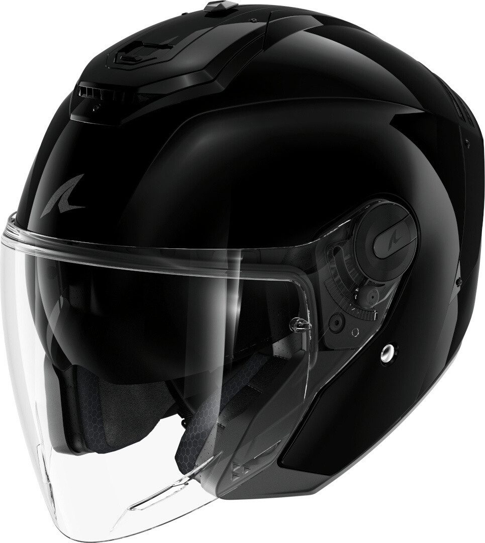 Motorradhelm SHARK RS JET Jethelm blank schwarz