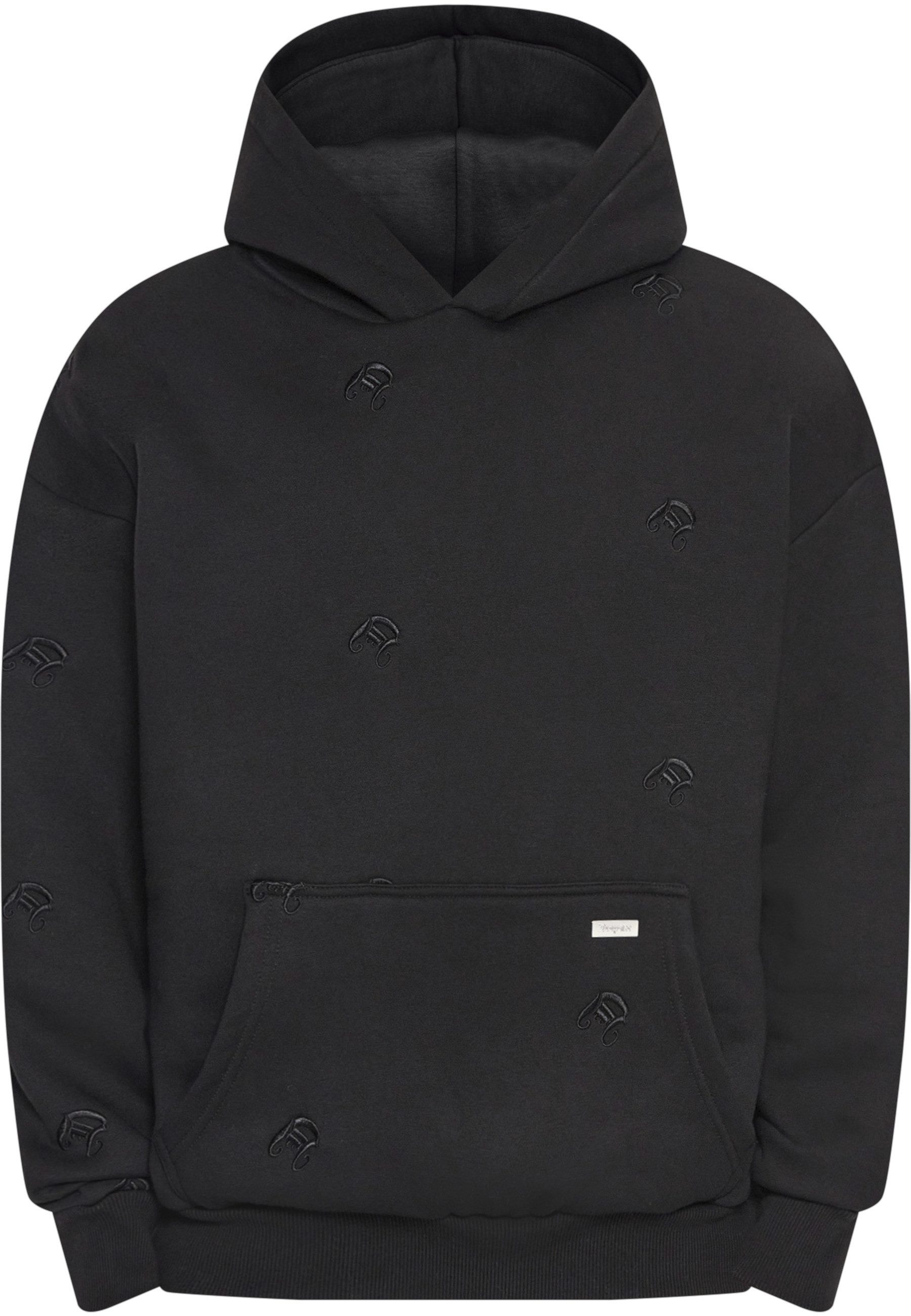 Kapuzensweatshirt Dropsize Herren Dropsize Heavy Oversize Allover Embo Hoodie