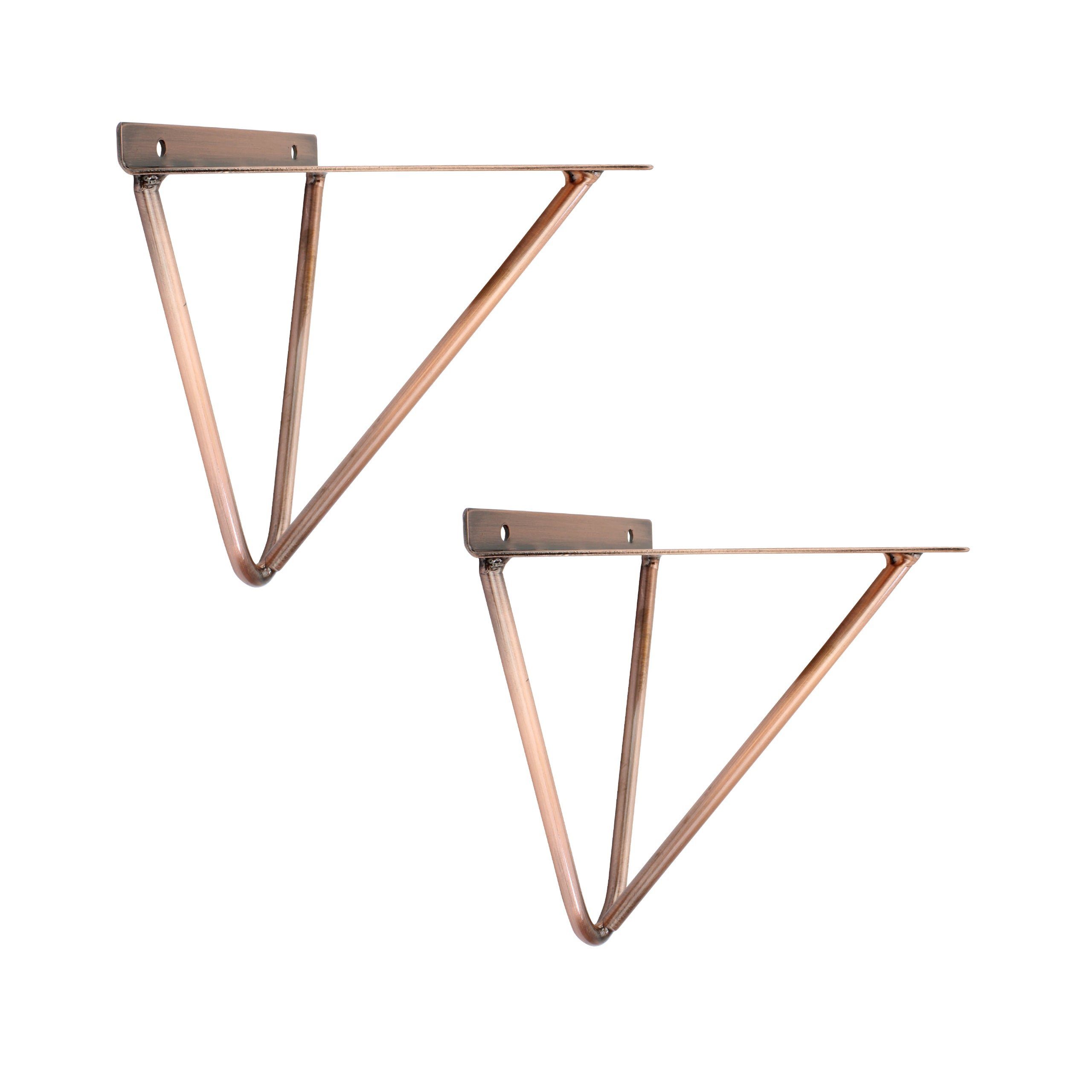 Natural Goods Berlin Wandregalhalter FHAIN, 2-tlg., Pulverbeschichtet