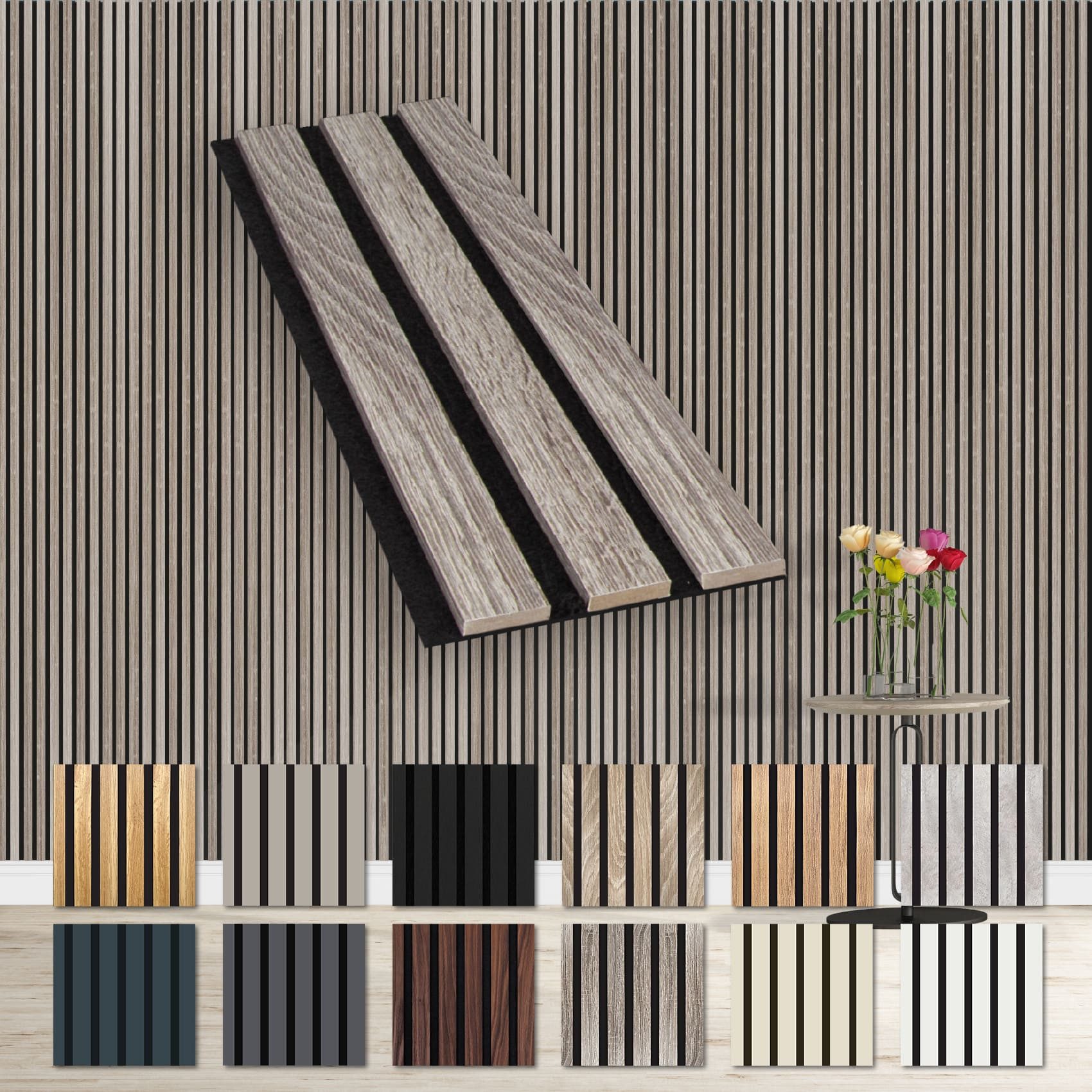 Hexim Wanddekoobjekt Vintage Oak (Akustikpaneele Musterstück - flexible Lam günstig online kaufen