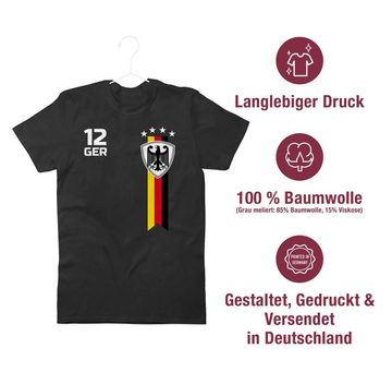 Shirtracer T-Shirt WM Fan Deutschland 2024 Fussball EM Fanartikel