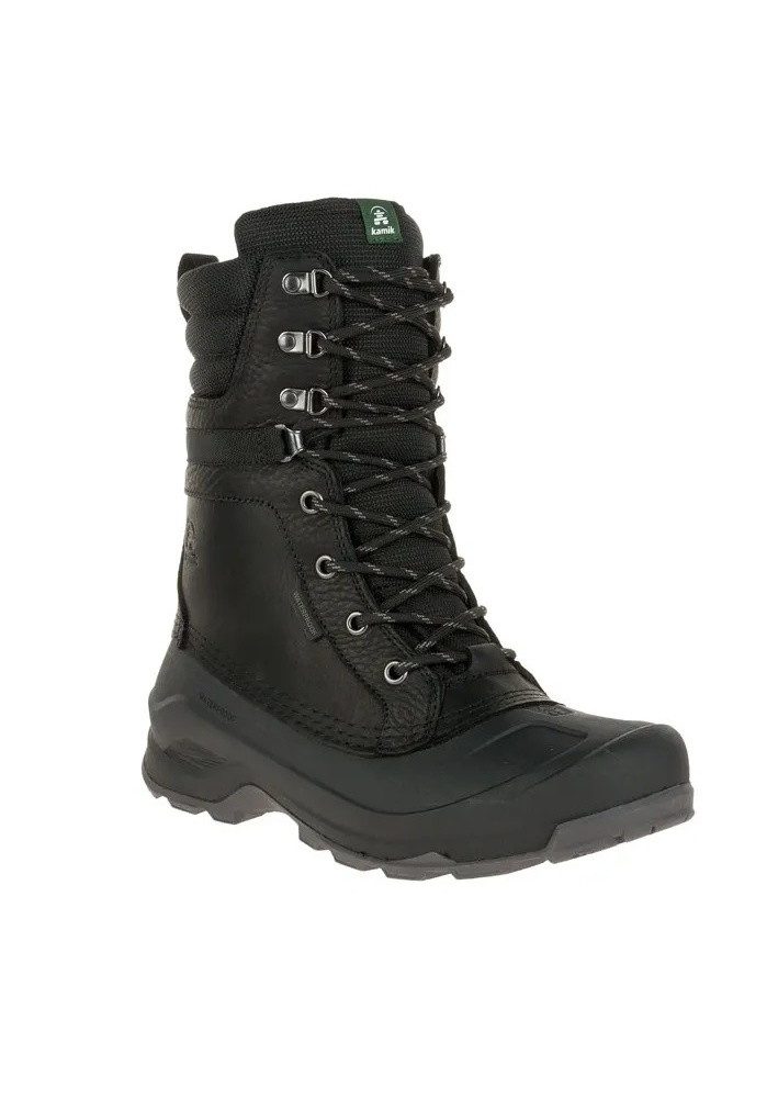 Kamik Winterschuhe Slate Wildleder wasserdicht schwarz Herren Winterstiefel