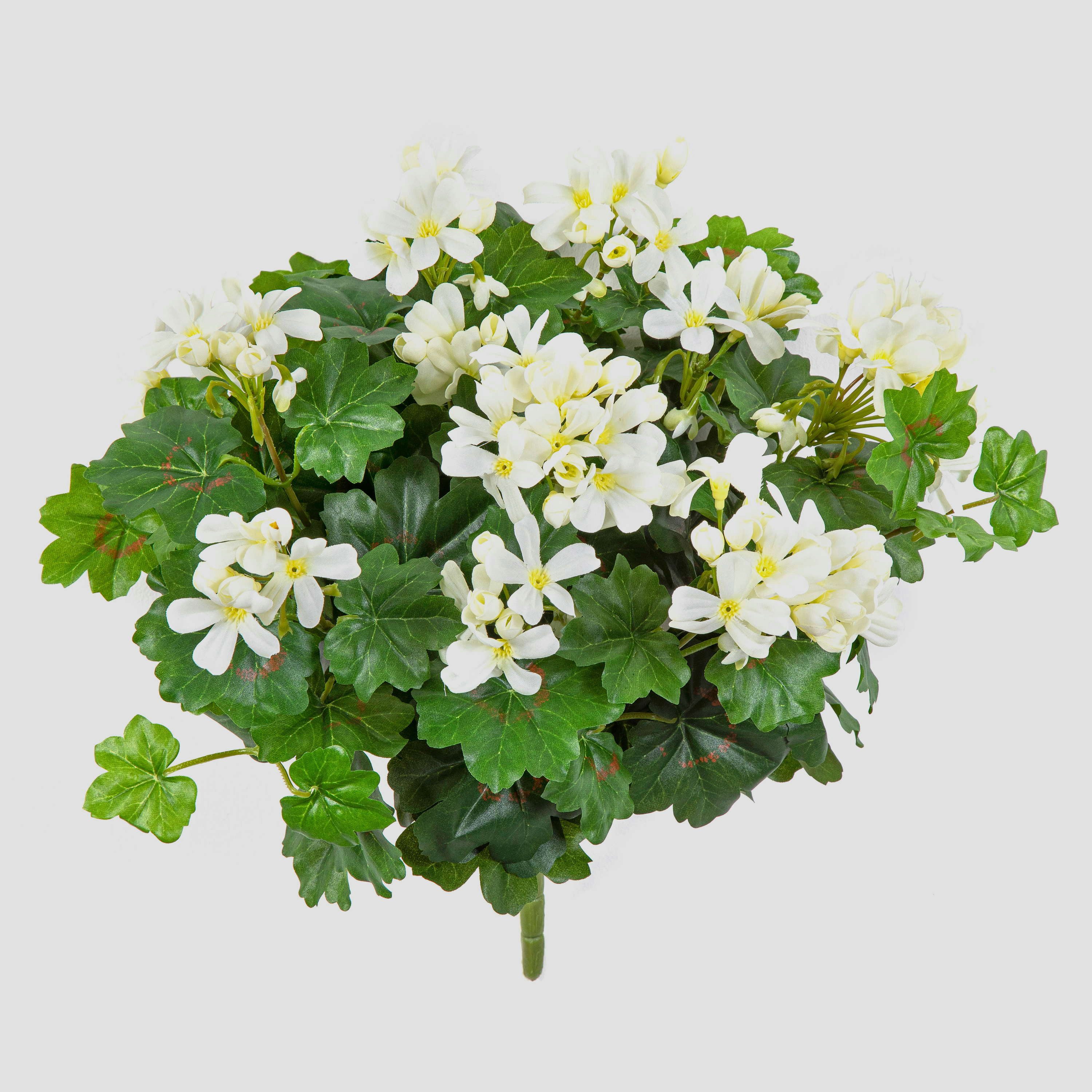 Kunstblume Geranie künstlich KAISA auf Steckstab, weiß, 35cm Geranie, artplants, Höhe 35.0 cm