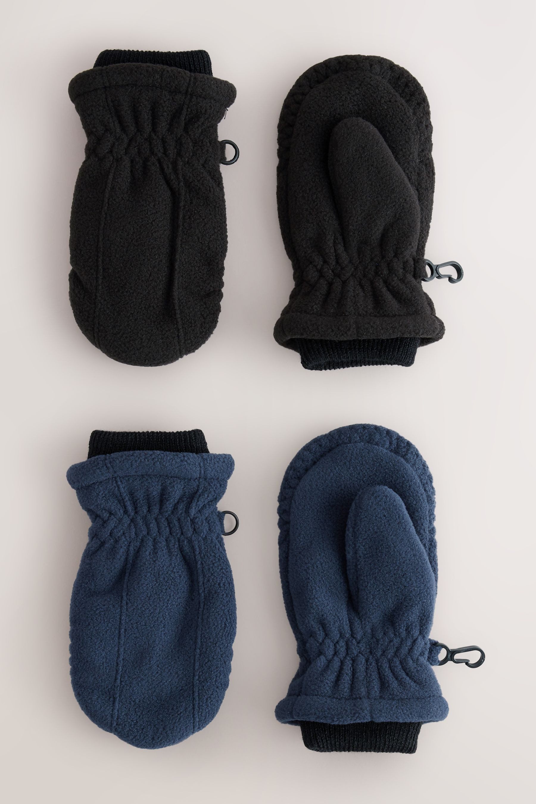 Next Fäustlinge Fleece-Fäustlinge-Handschuhe, 2er-Pack (2-St)