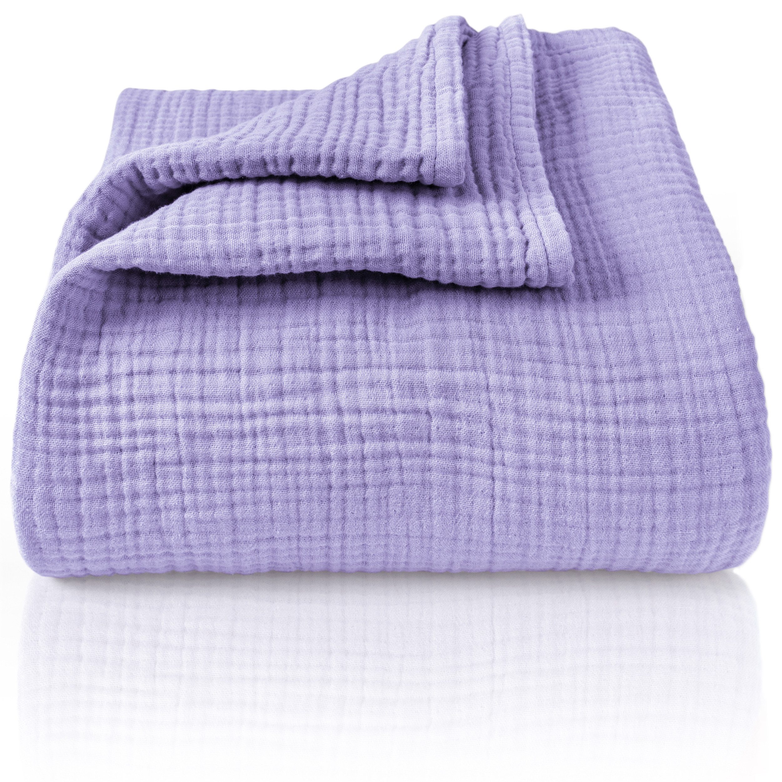 Laynenburg Tagesdecke Musselin aus 100% Baumwolle – Baumwolldecke, Kuscheldecke, Wohndecke als Sommerdecke, Bett-Überwurf, Couch-Überwurf, Sofa-Decke