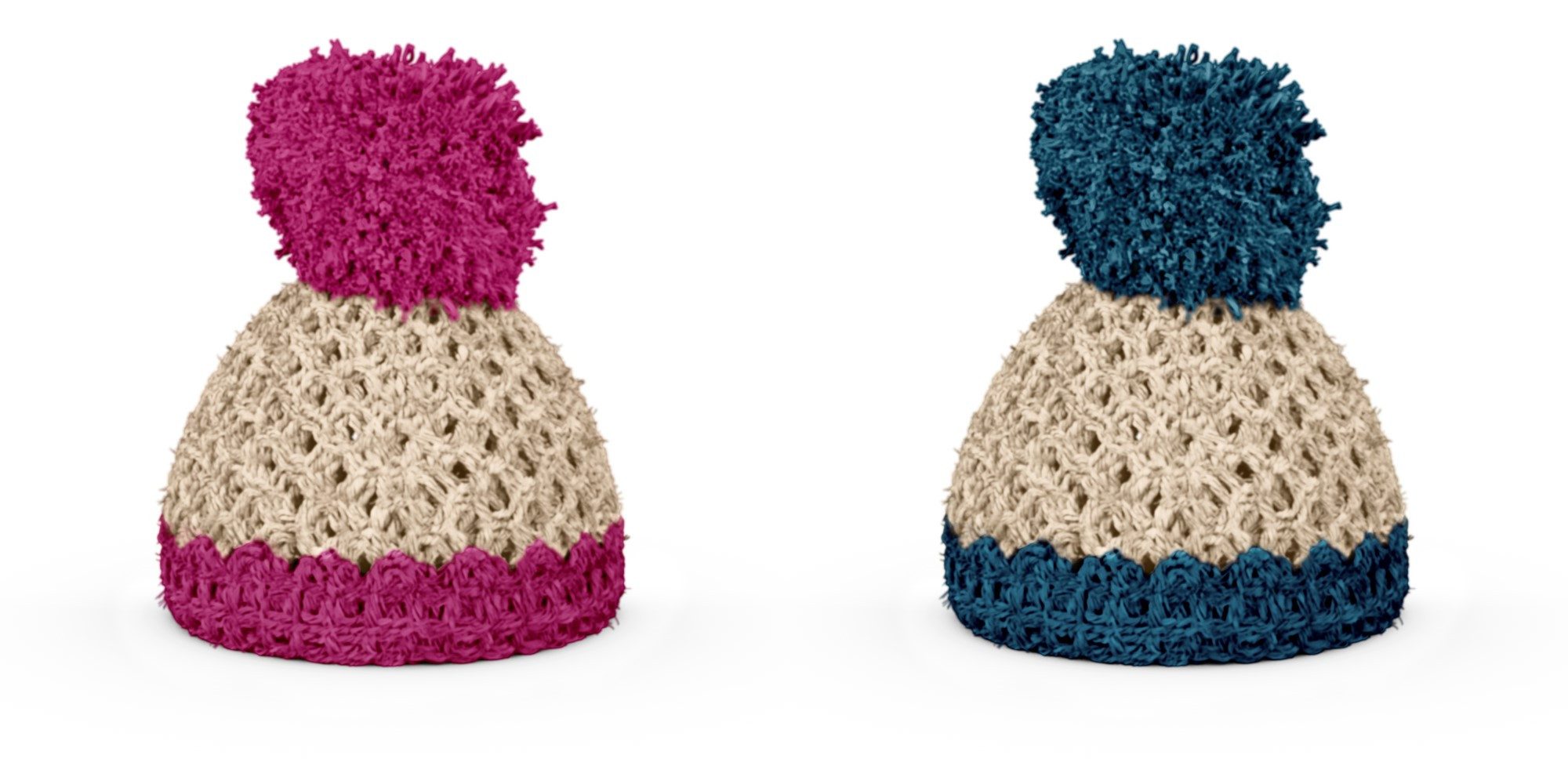 FIFTYEIGHT PRODUCTS Eierbecher EIERBECHER-MÜTZEN SET NR. 002 2-TLG. 1 Bundle, (Kombi-Set)