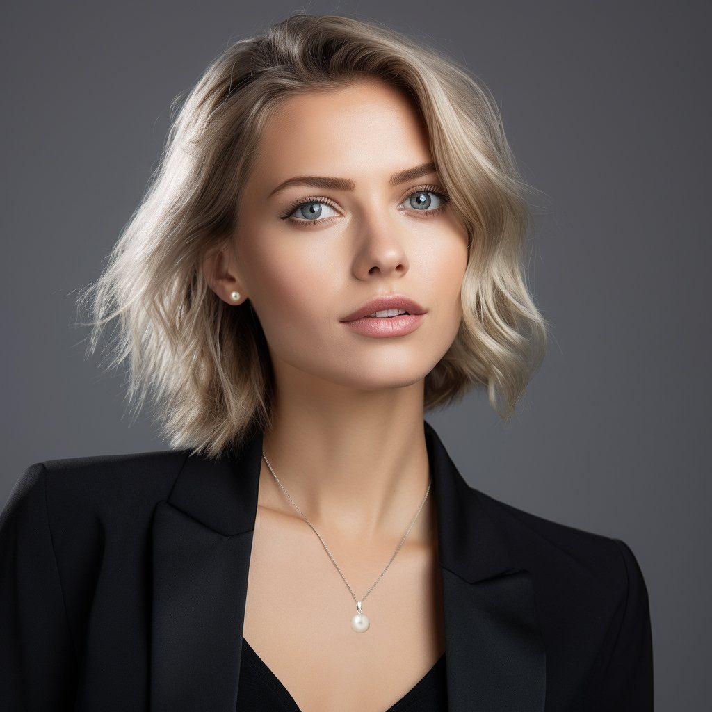 LÖB Ohrring und Ketten Set 925 Silber Halskette Ohrstecker Set Tropfen Perlen Anhänger Schmuckset (Geschenke für Frauen Beste Freundin Mutter Mama Damen Ehefrau sie zum Geburtstag Ostern Muttertag Muttertagsgeschenk, Inkl. Schmuckbox), Perlenohrringe Kette Brautschmuck Ohrringe Perlenohrstecker Rund Weiß