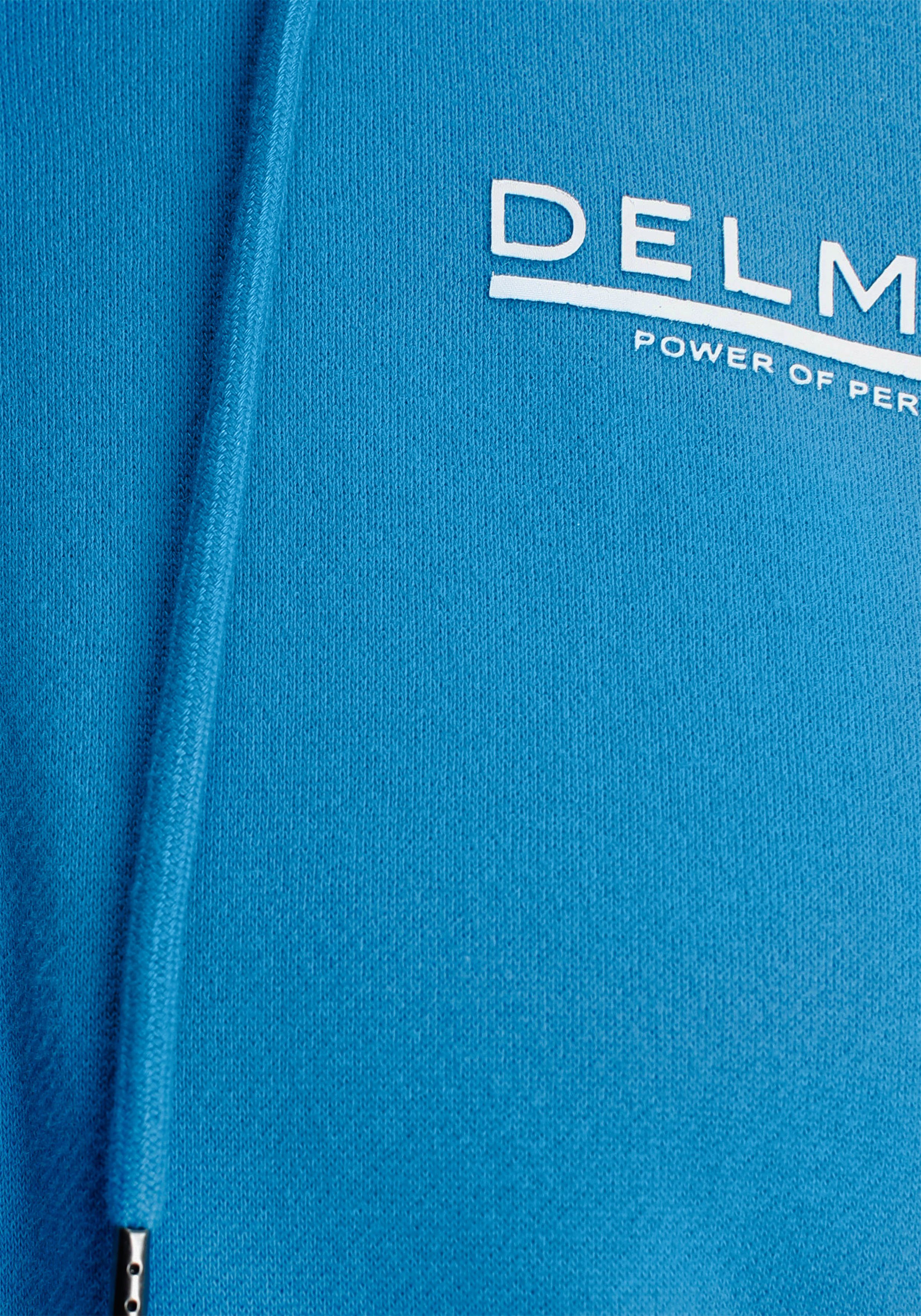 Kapuzensweatshirt blau NEUE mit Reissverschluss DELMAO - MARKE!