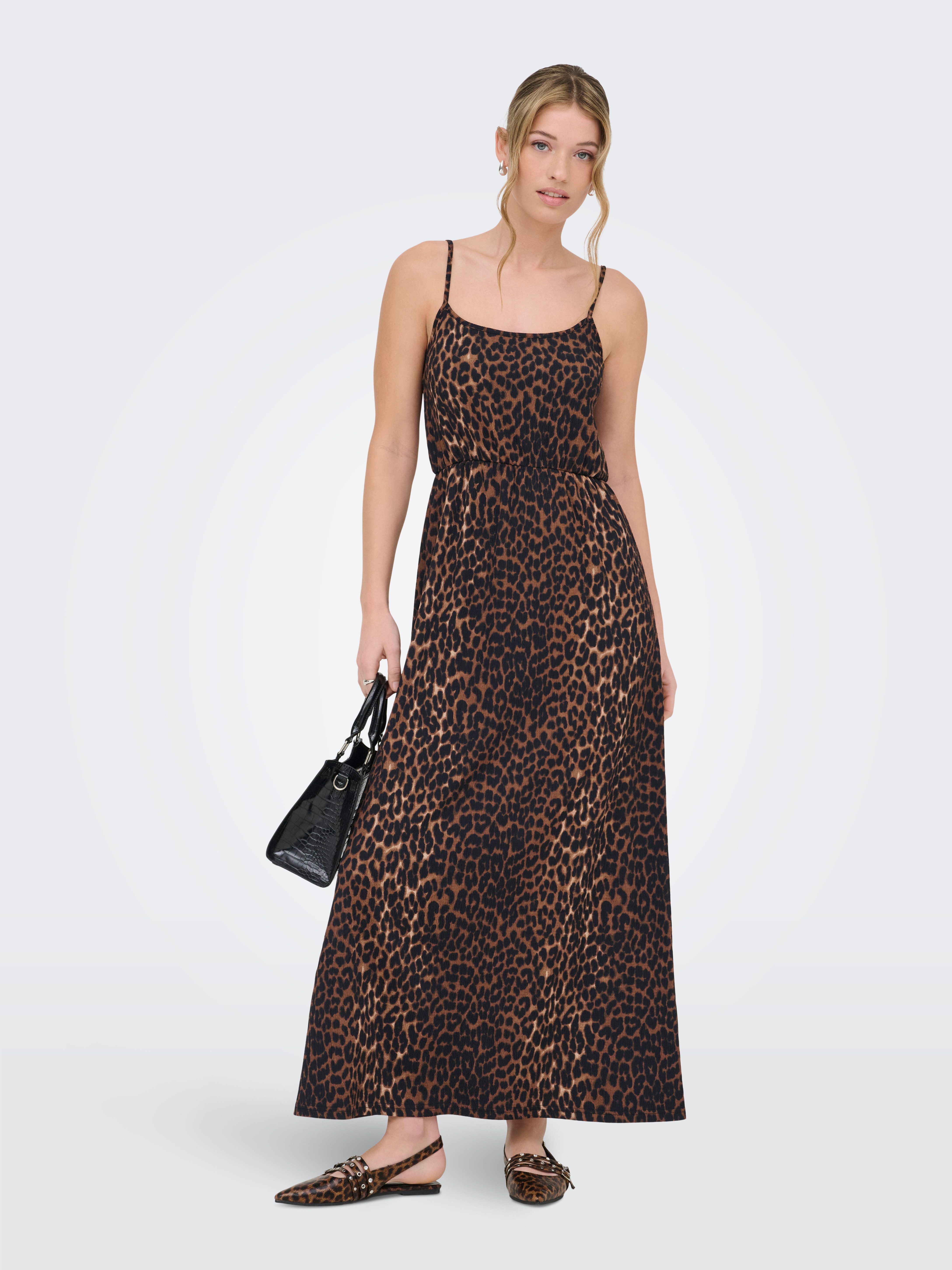 ONLY Maxikleid ONLALTA S/L LONG STRAP DRESS PNT ZLO günstig online kaufen