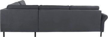 INOSIGN Ecksofa Birkholm L-Form, Armlehnverstellung, auch in Easy Clean Bezug - mit Wasser zu reinigen